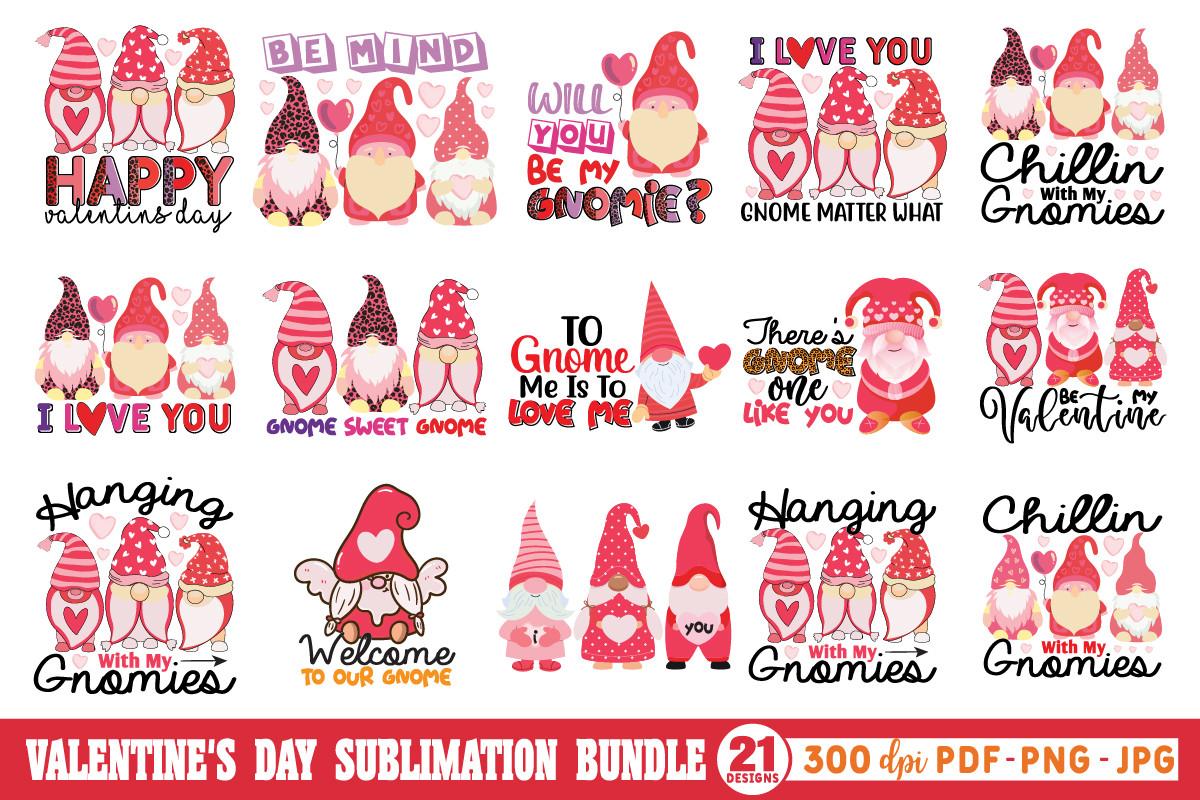 Valentine Gnome Sublimation Bundle