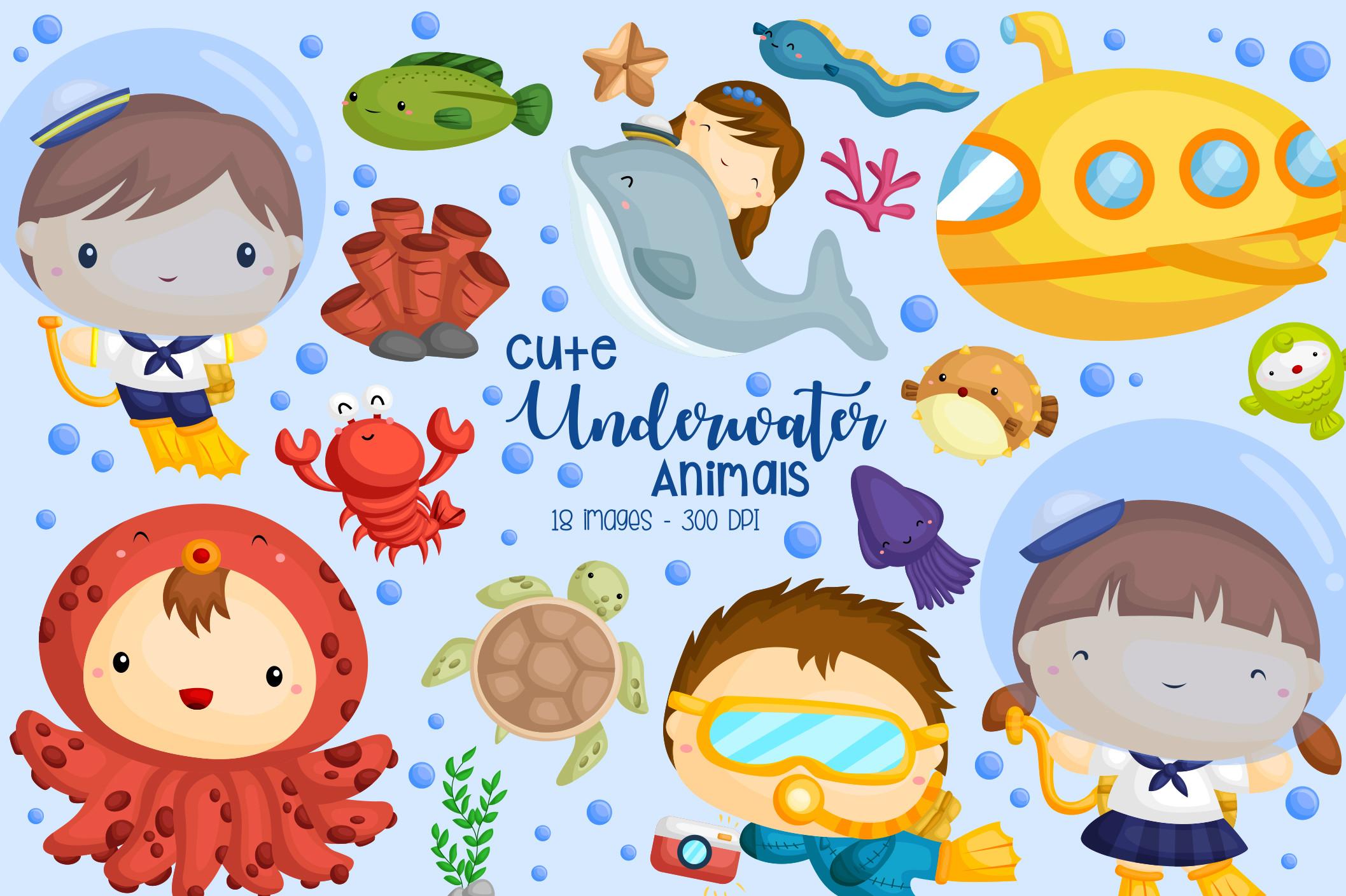 Underwater Life Clipart