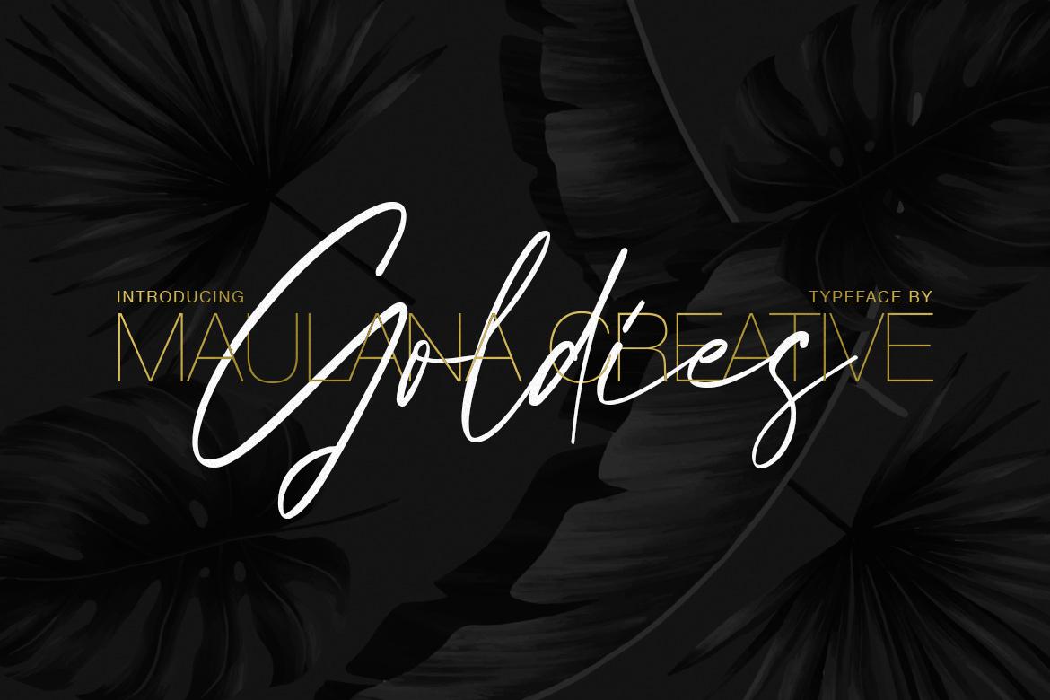 Goldies Signature Font