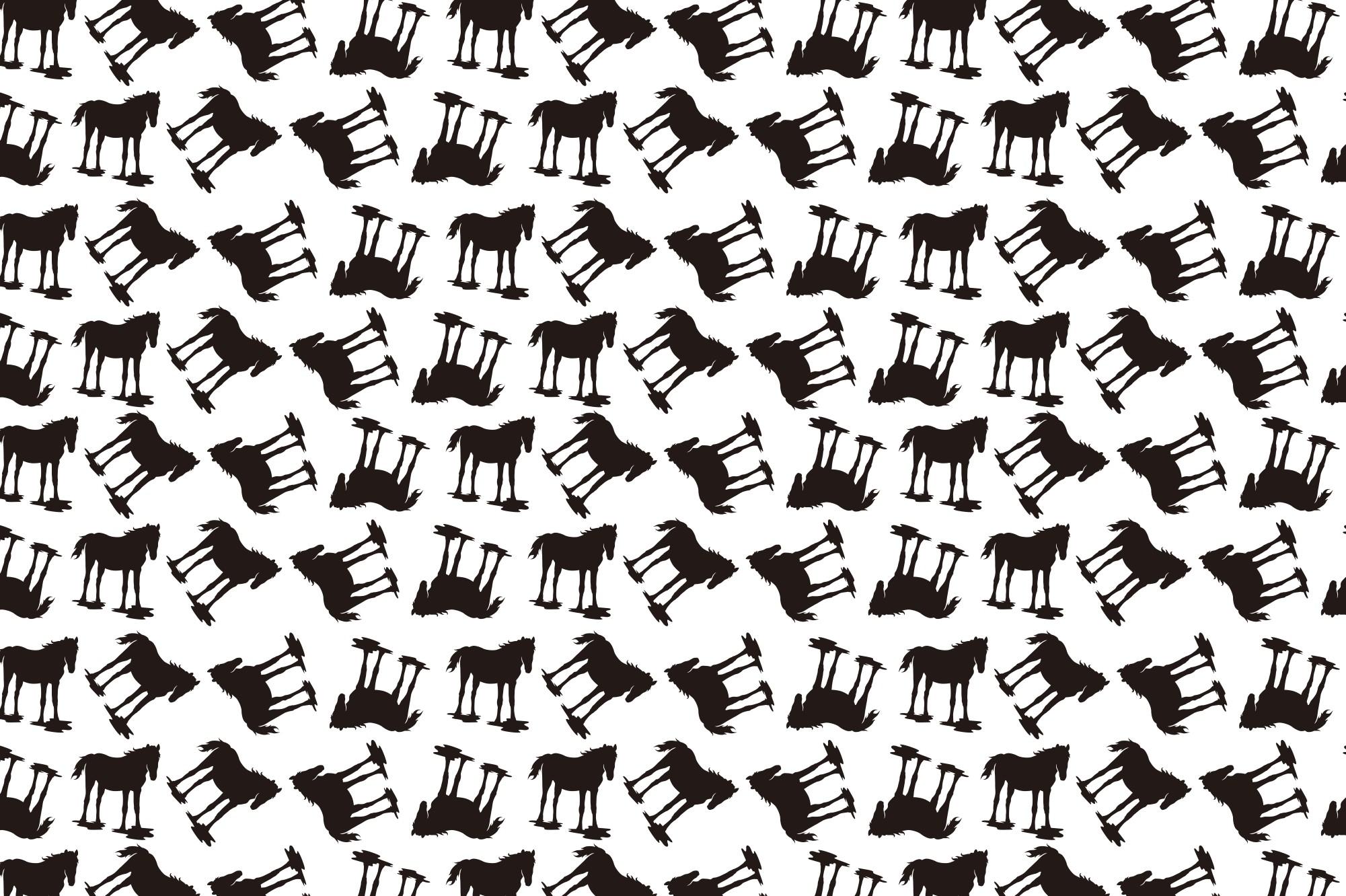 Horse Silhouette Pattern