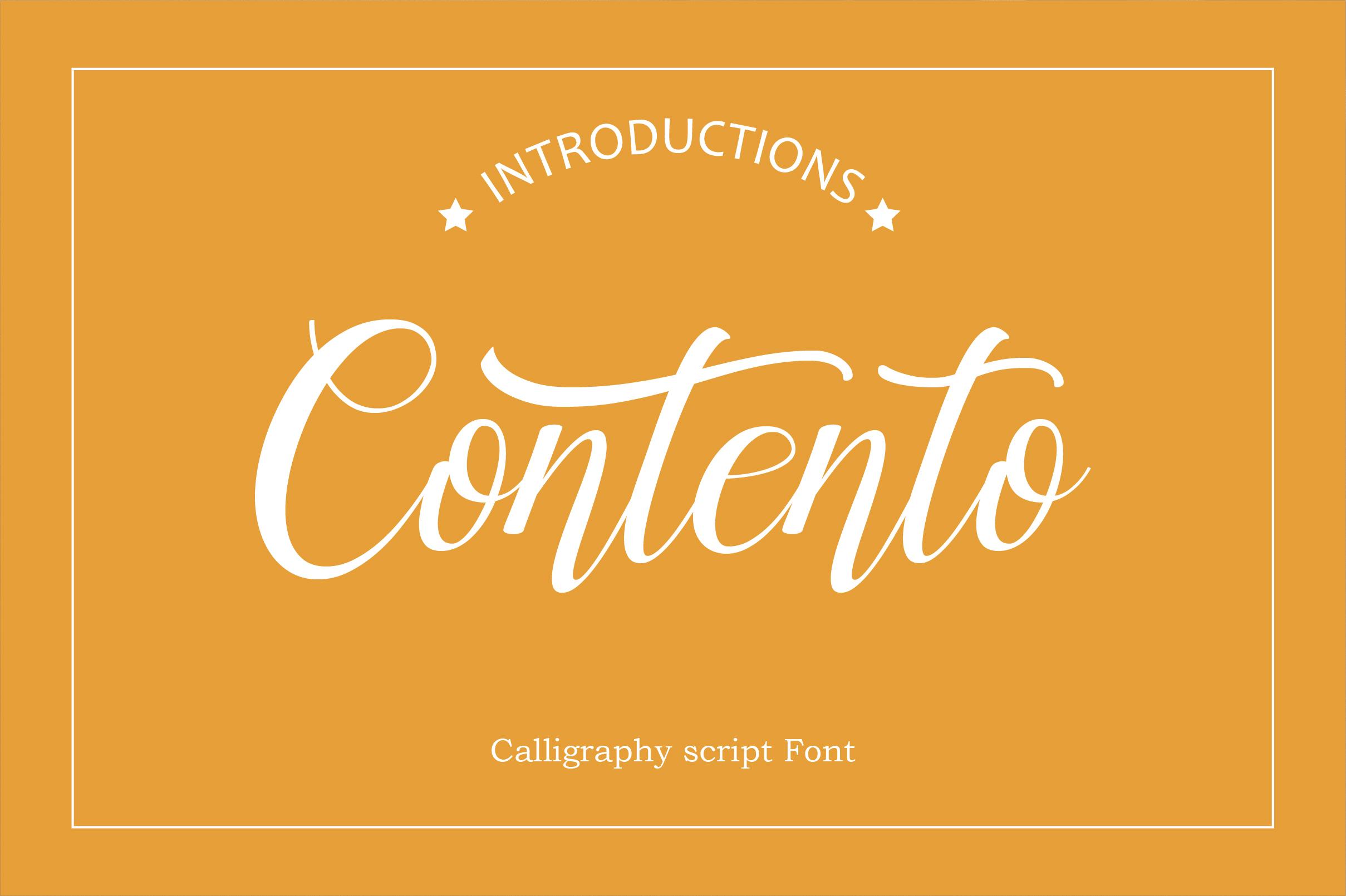 Contento Font