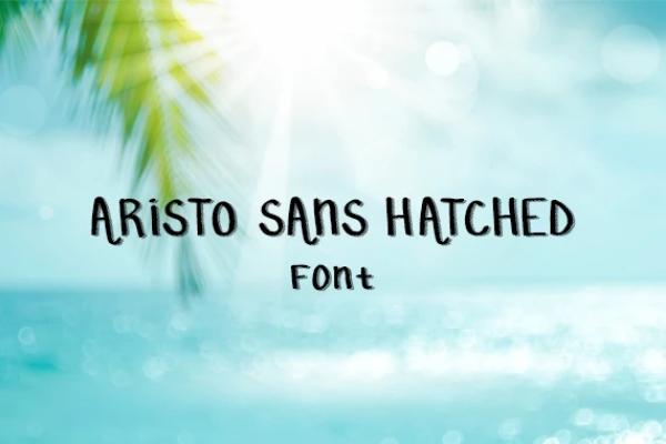 Aristo Hatched Font