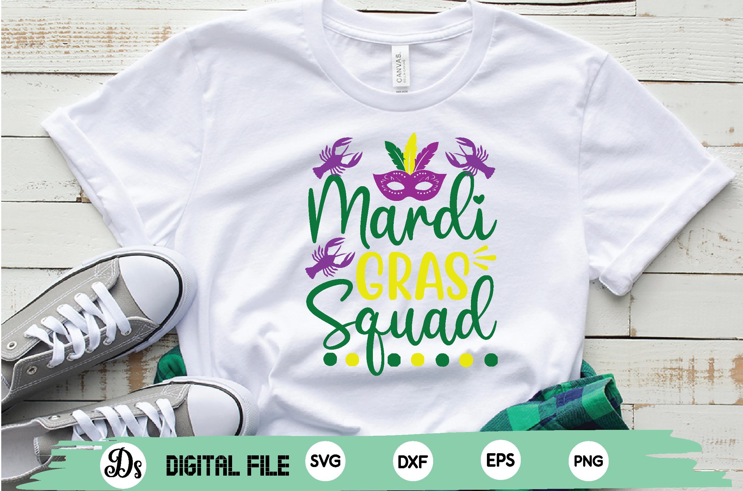 Mardi Gras Squad Svg