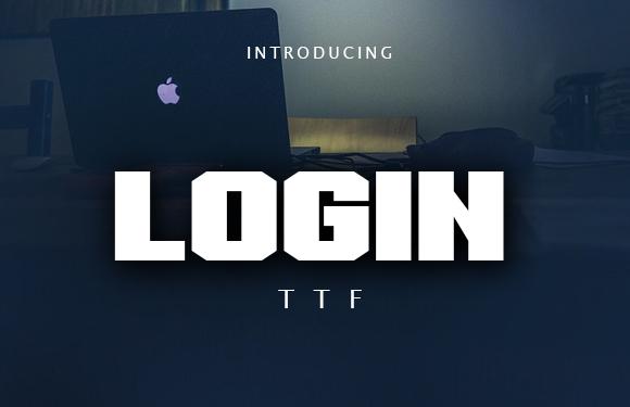 Login Font