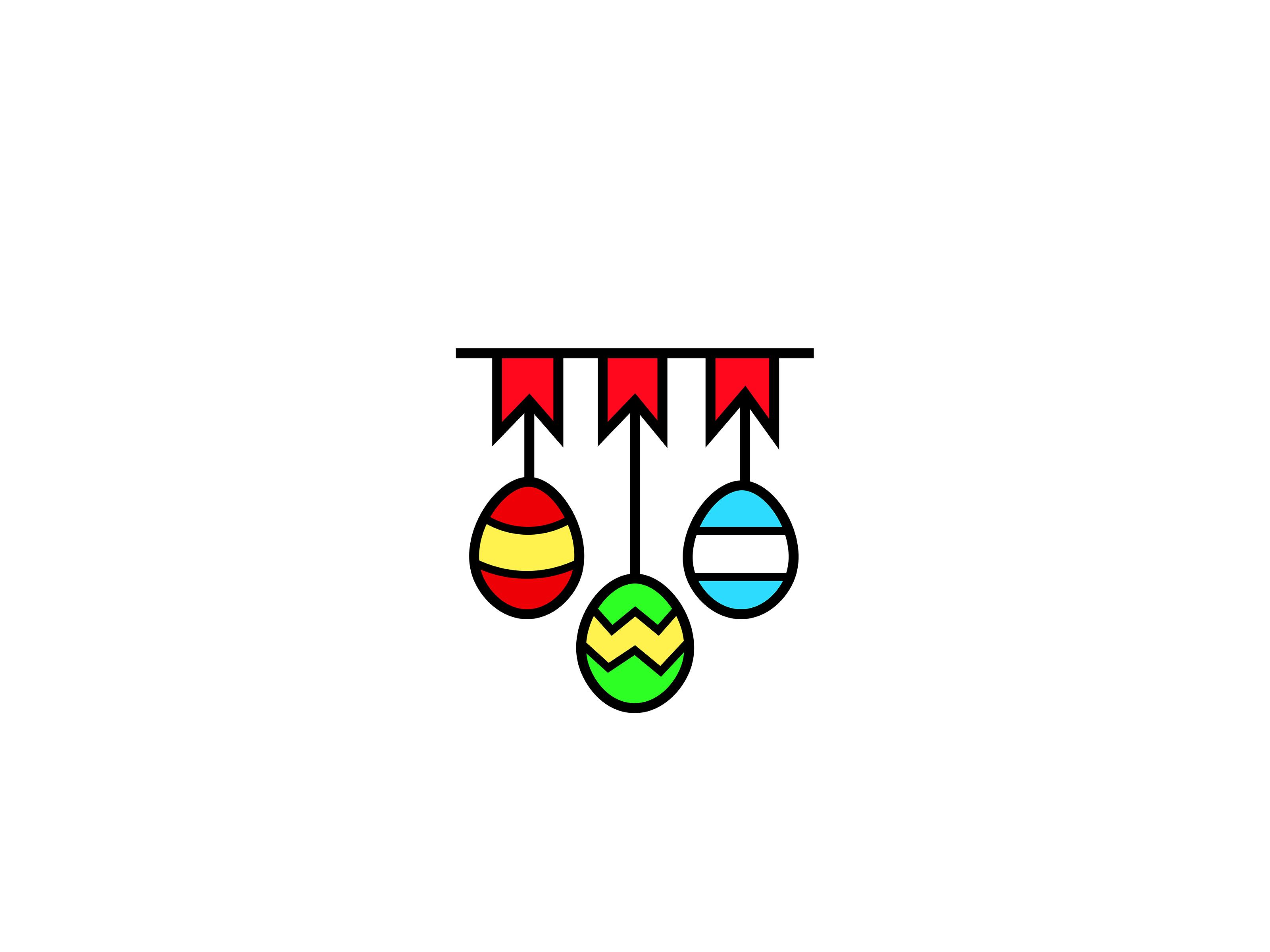 Easter Egg Hanger Illustrations