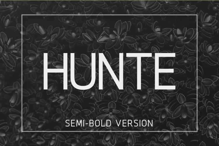 Hunte Semi-Bold Font