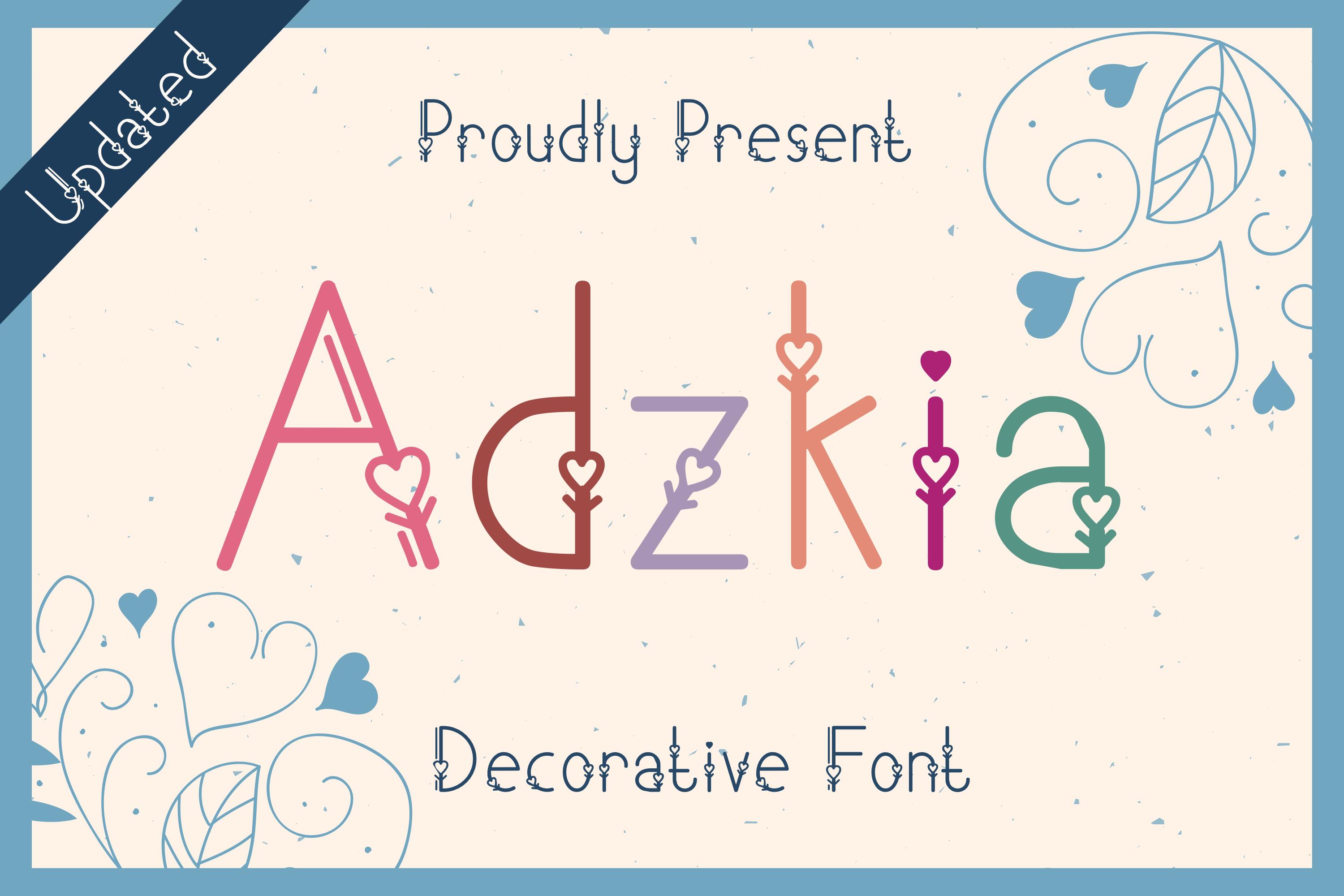 Adzkia Font