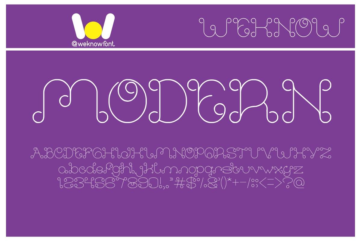 Modern Font