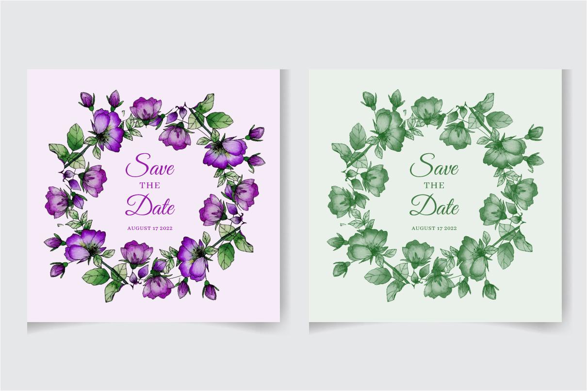 Elegant Watercolor Floral Frame Design 2