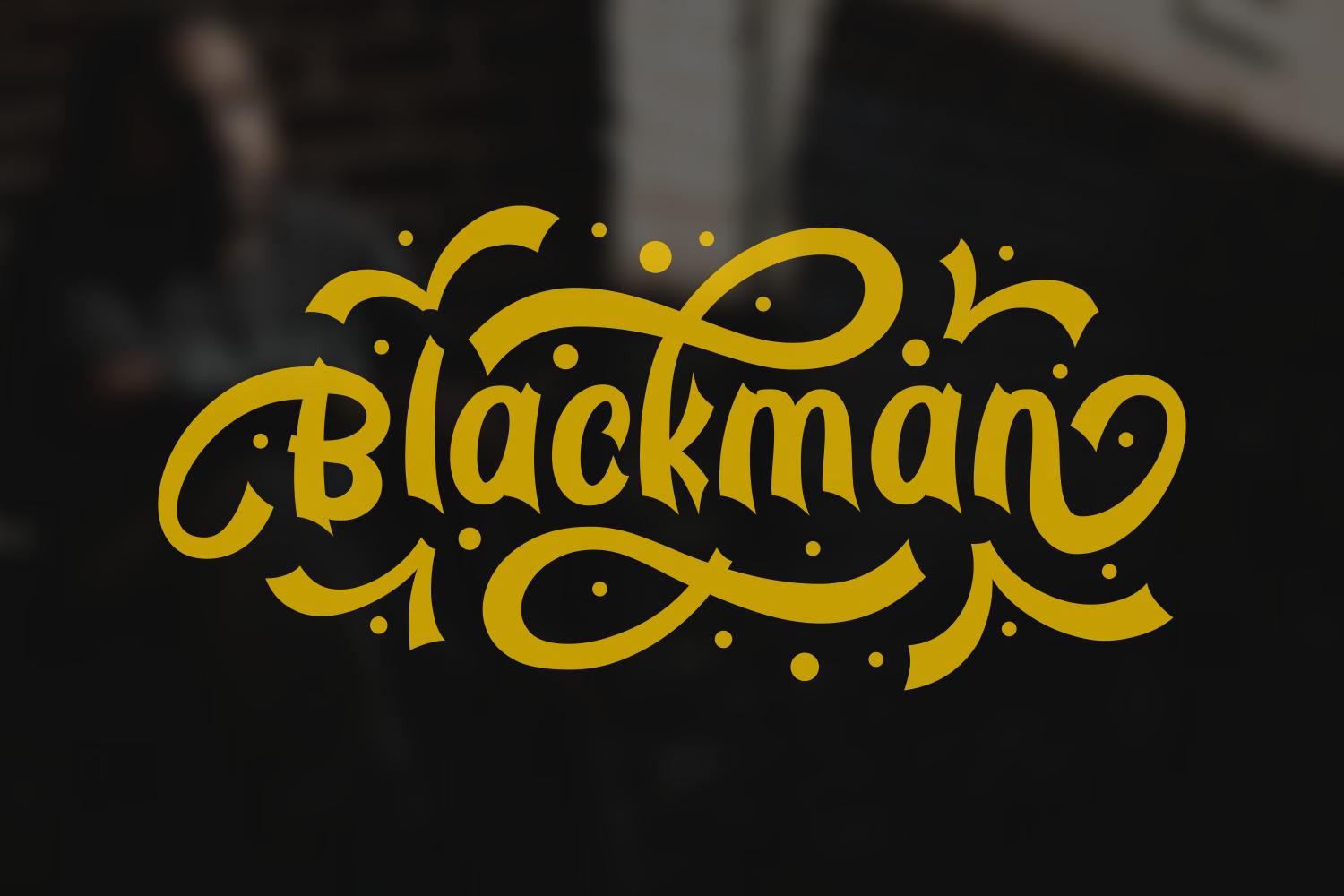 Blackman Font
