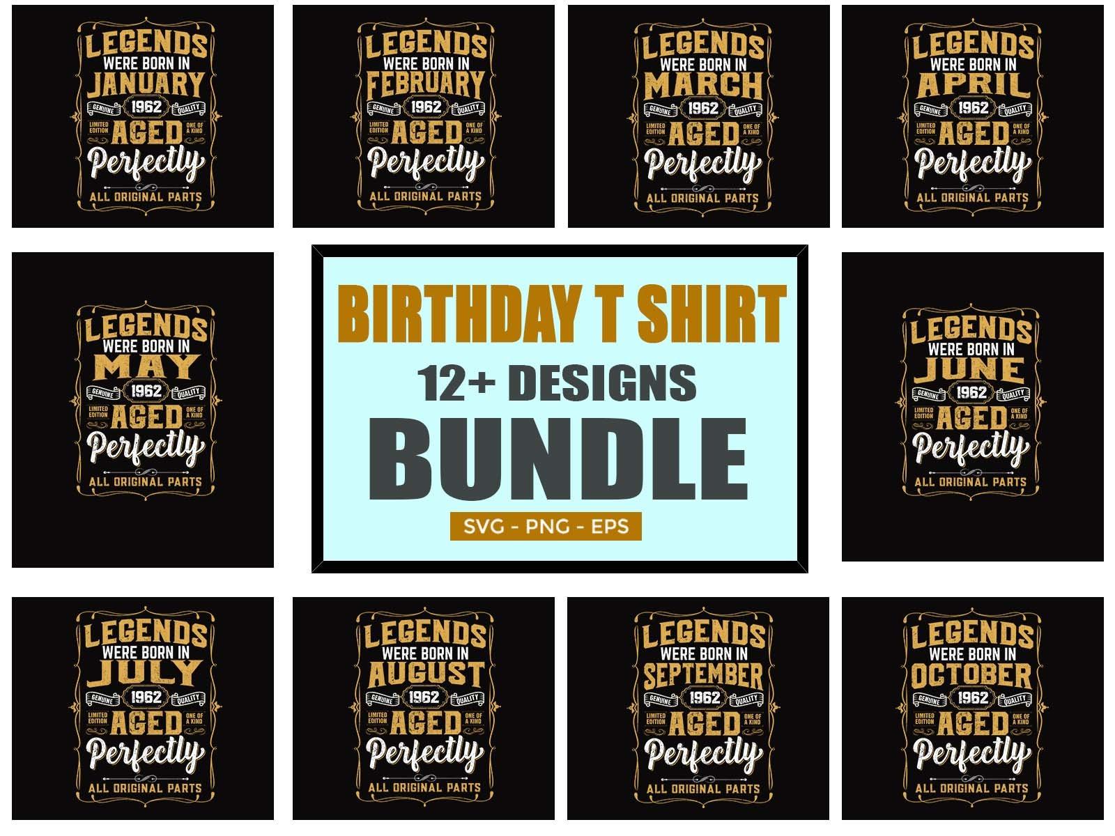 Legends Birthday T Shirt Design