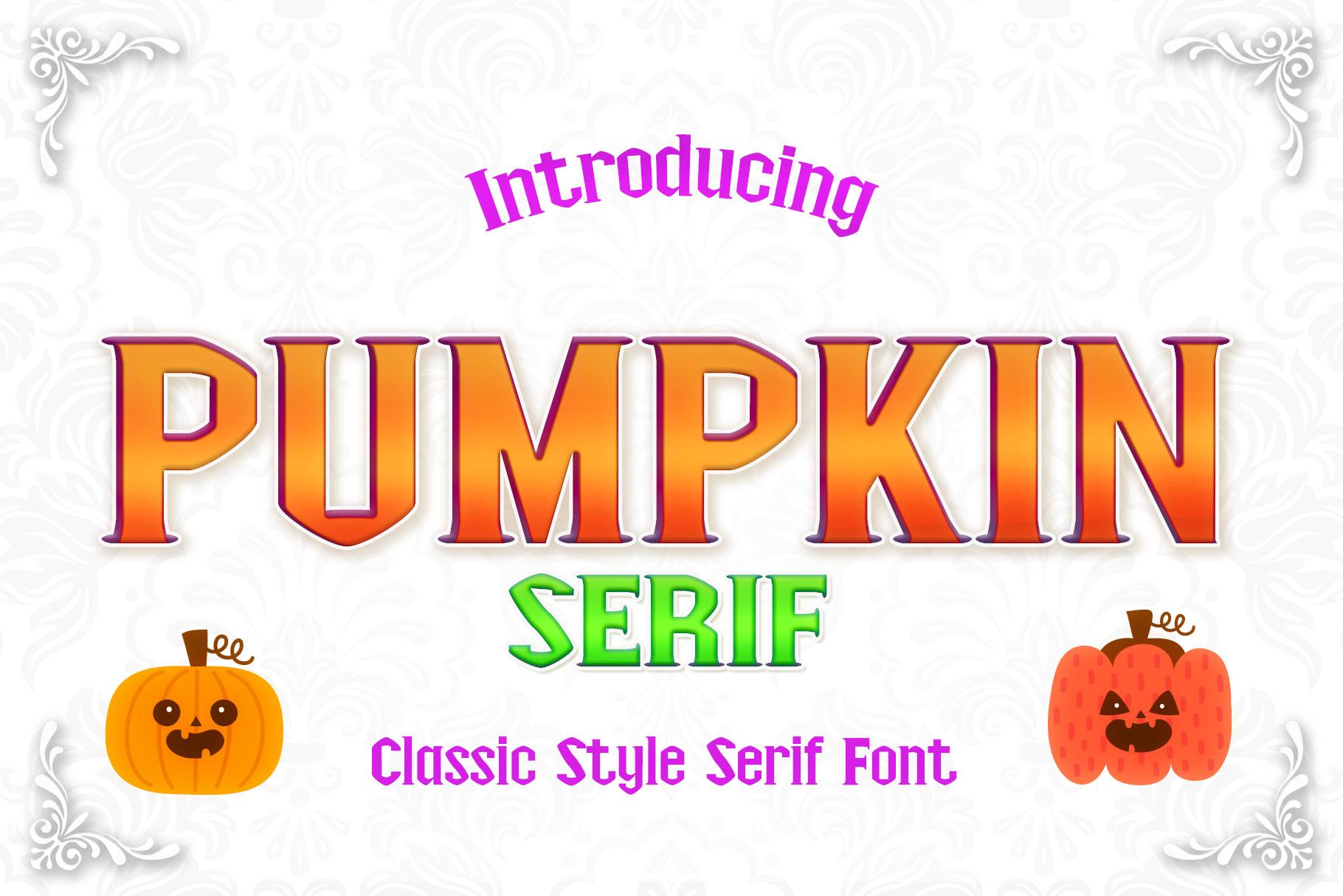 Pumpkin Halloween Font
