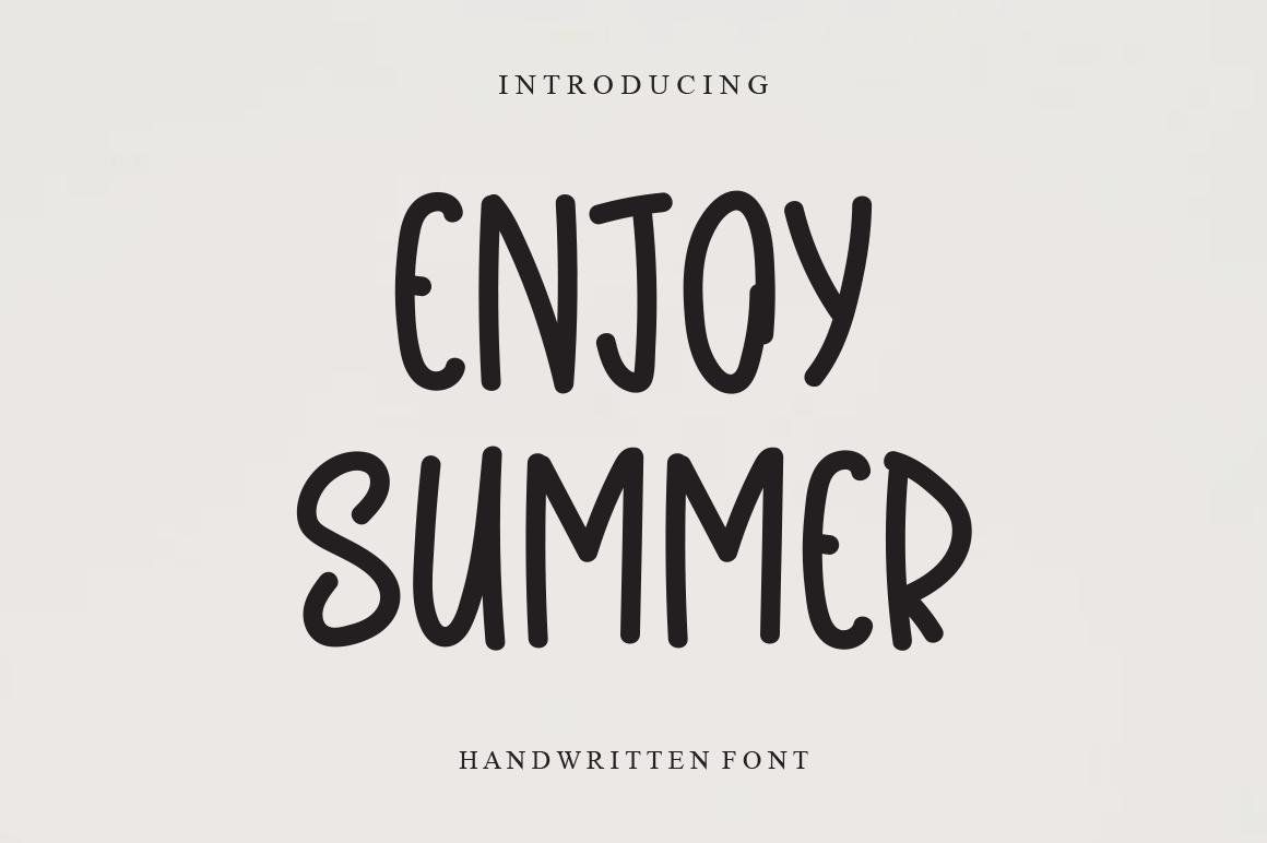 Enjoy Summer Font