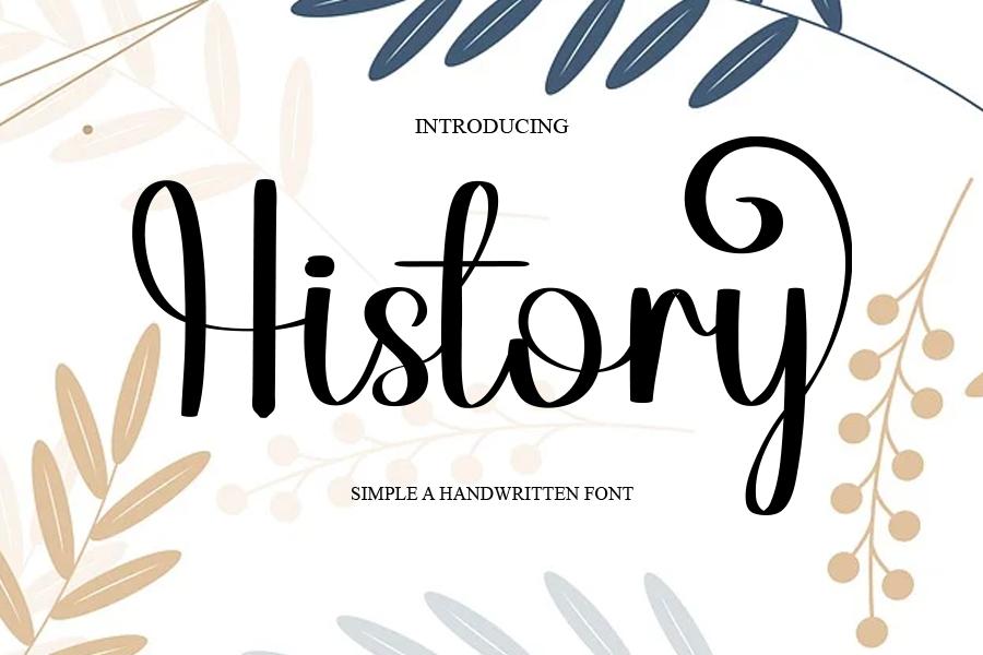 History Font