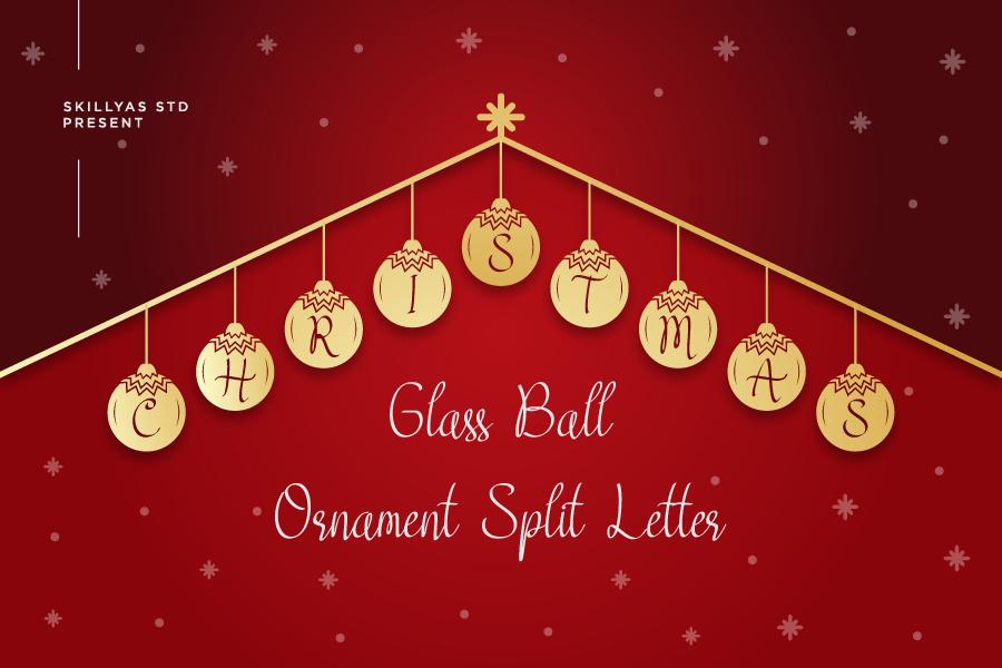 Christmas Glass Ball Font