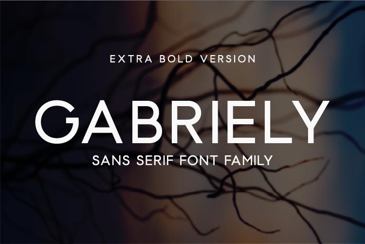 Gabriely Extra Bold Font