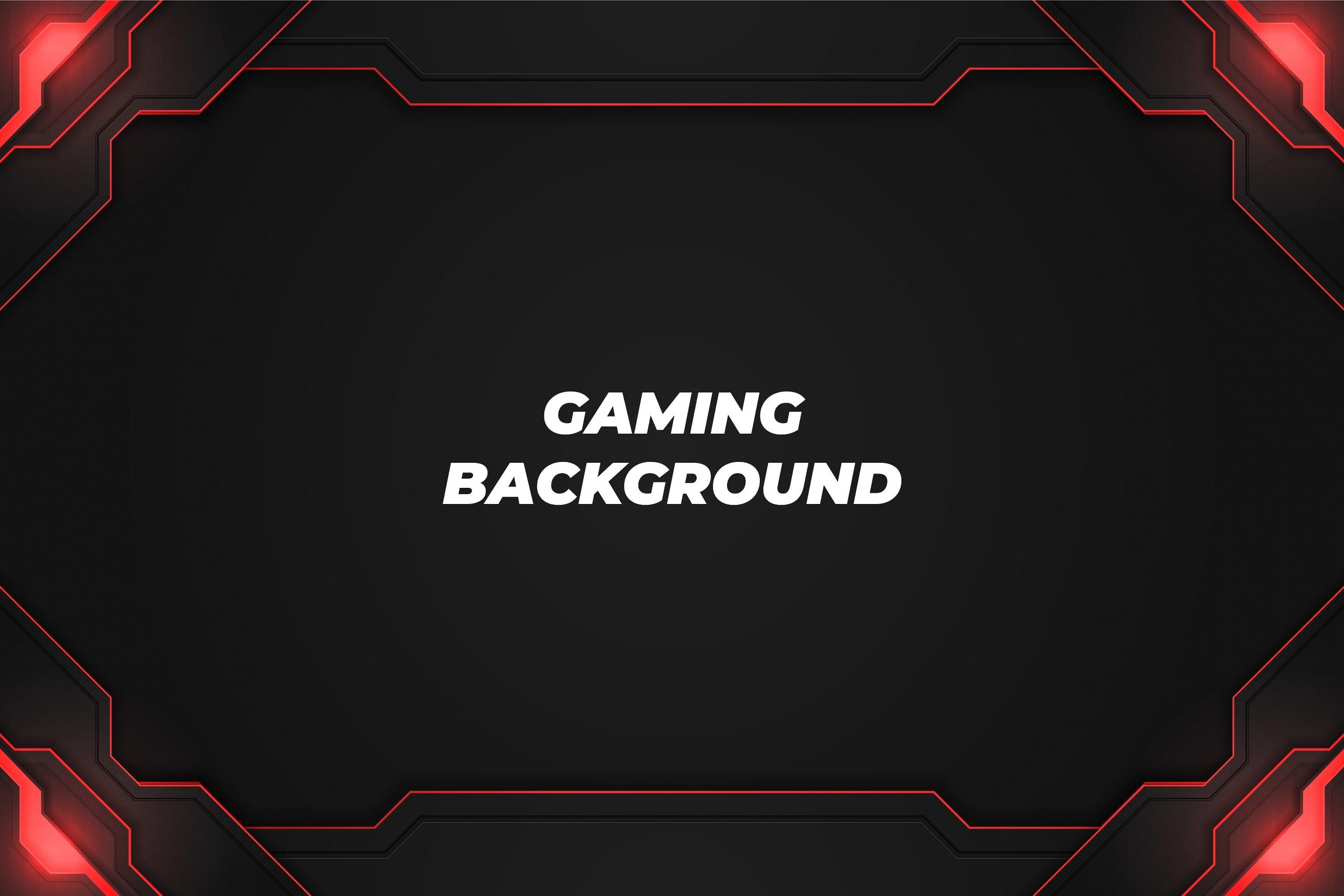 Gaming Background Black and Red