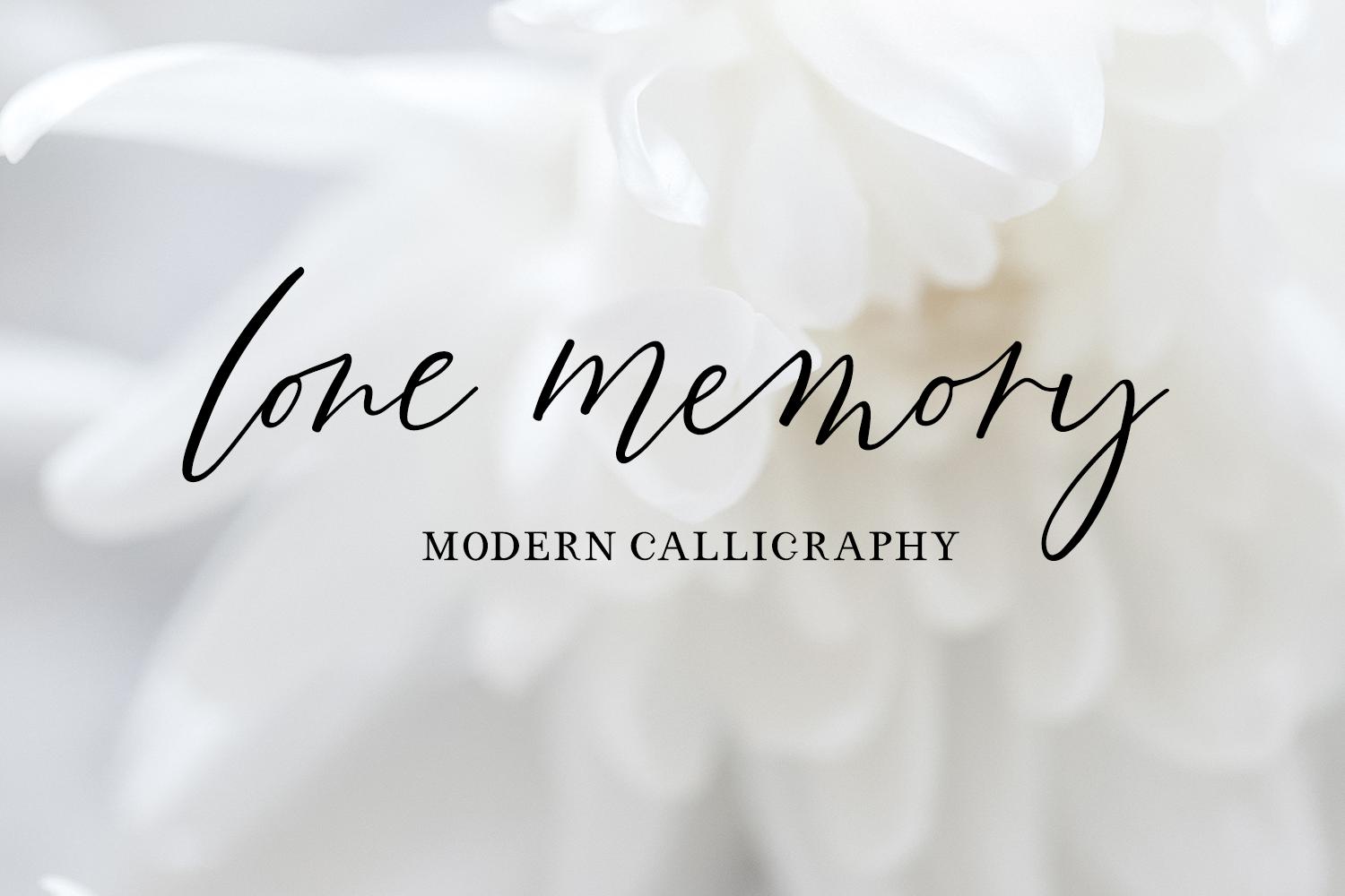 Lone Memory Script Font