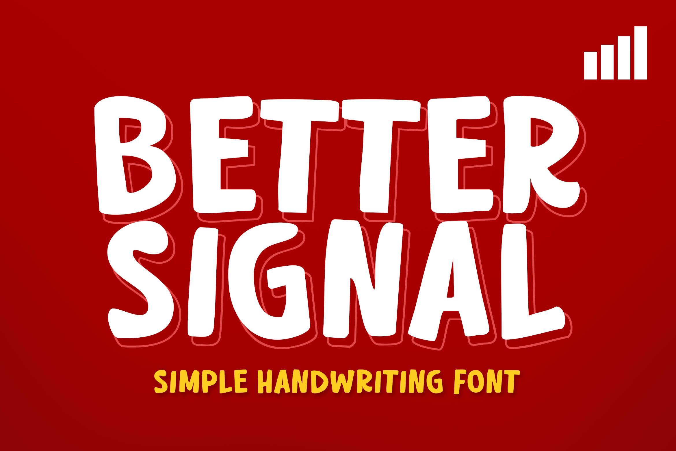 Better Signal Font