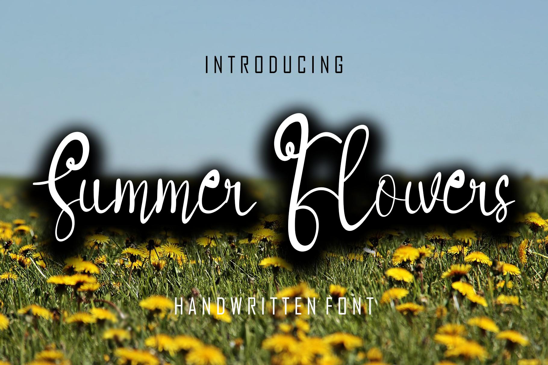Summer Flower Font