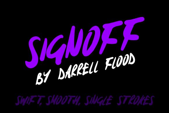 Signoff Font