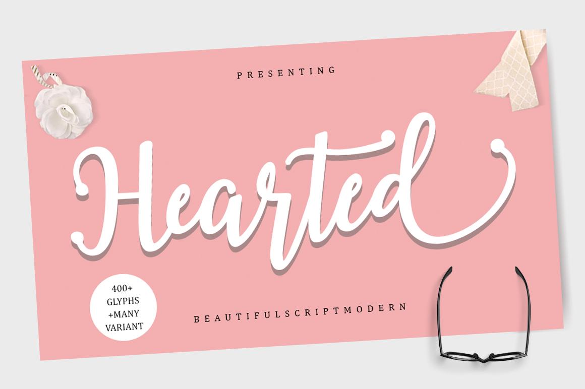 Hearted  Font