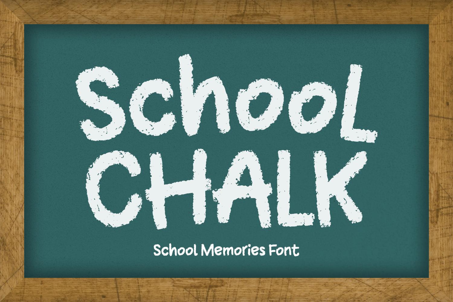 School Chalk Font
