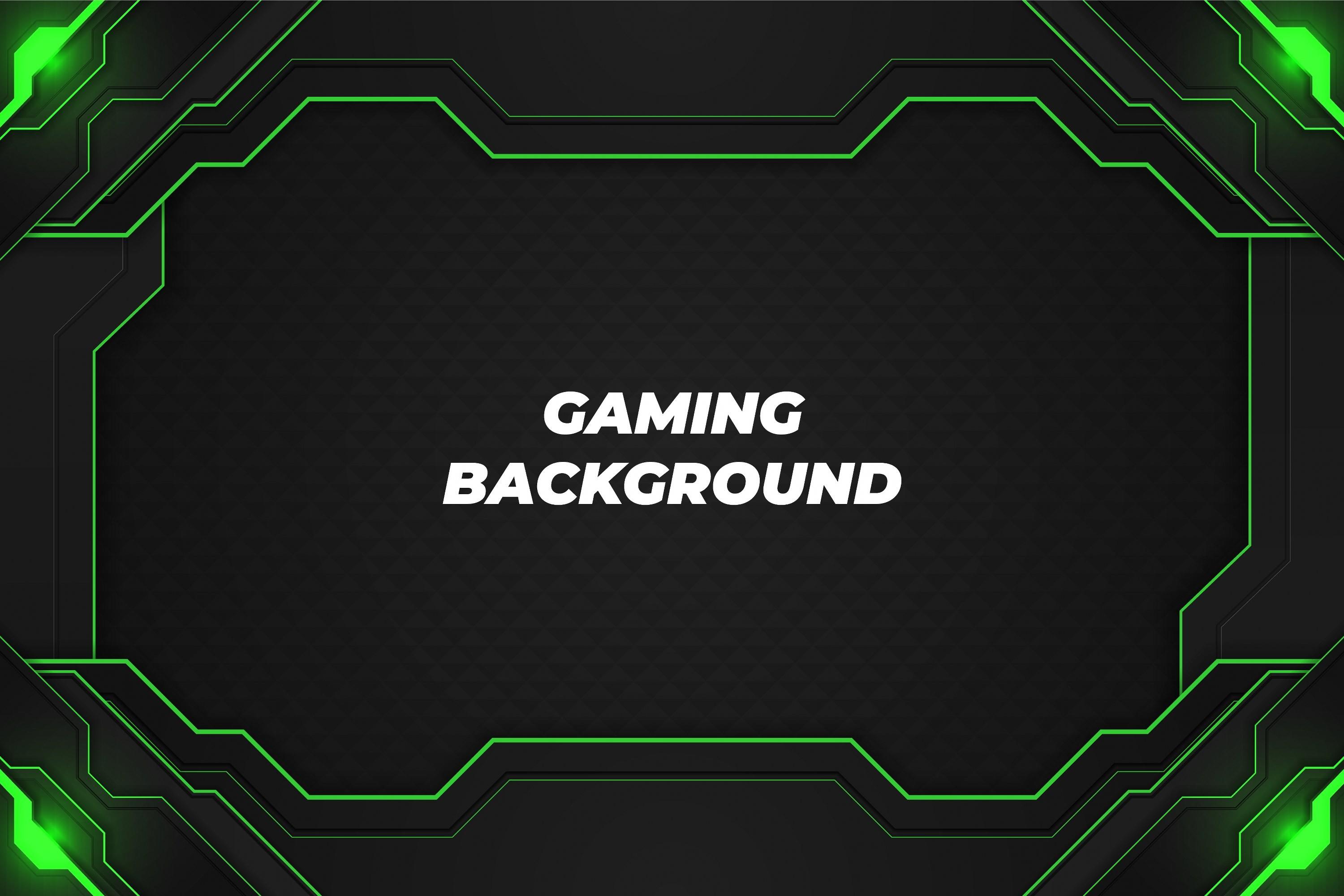Gaming Background Black and Green