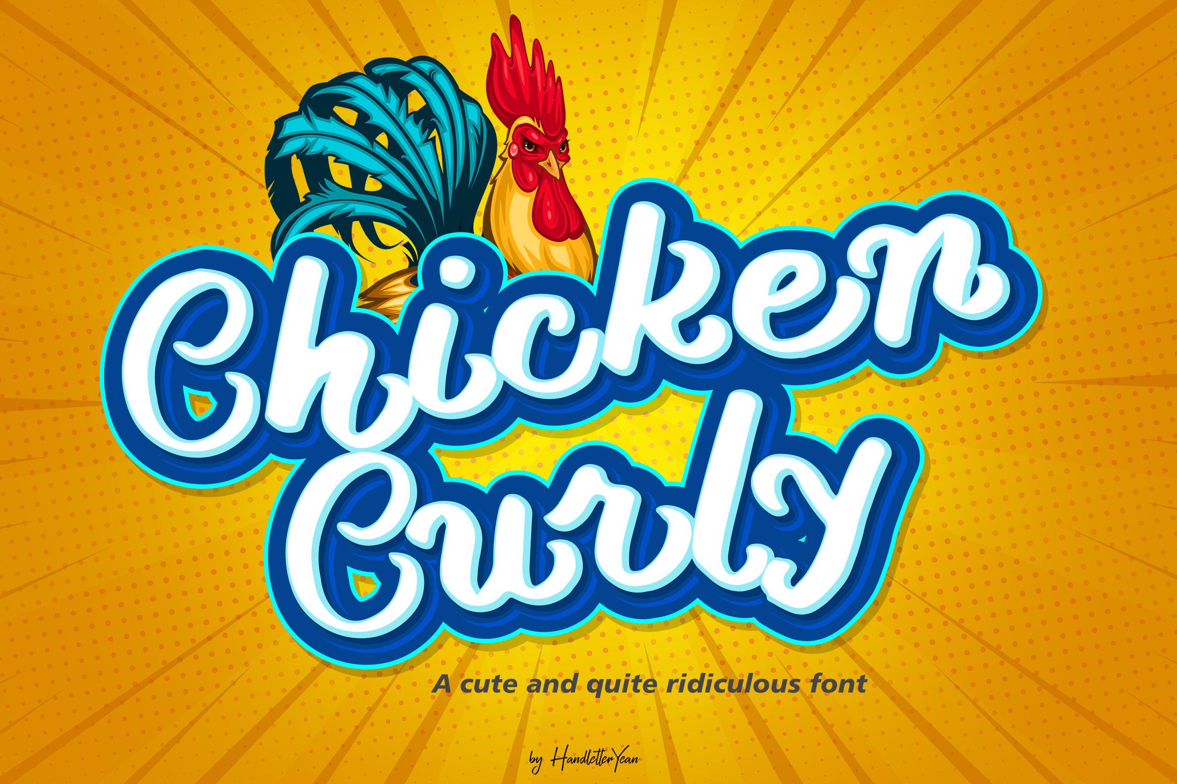 Chicken Curly Font