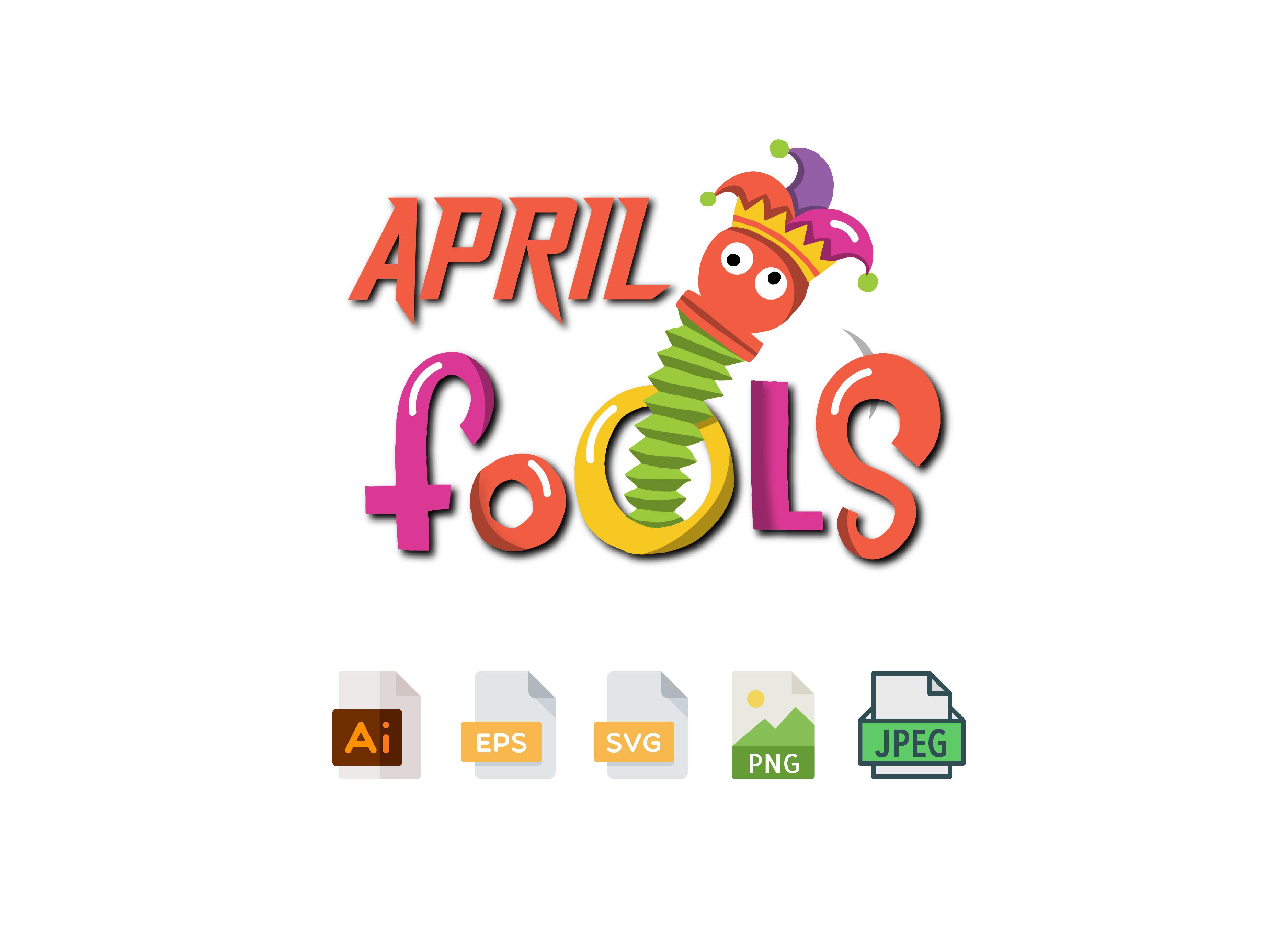 April Fools Day Design SVG