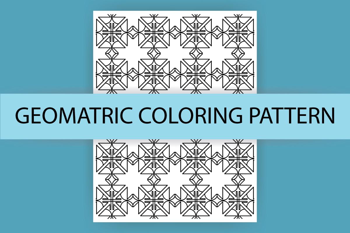 Geometric Coloring Digital Paper