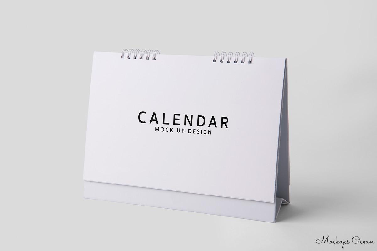 Desk Calendar Template Mockup
