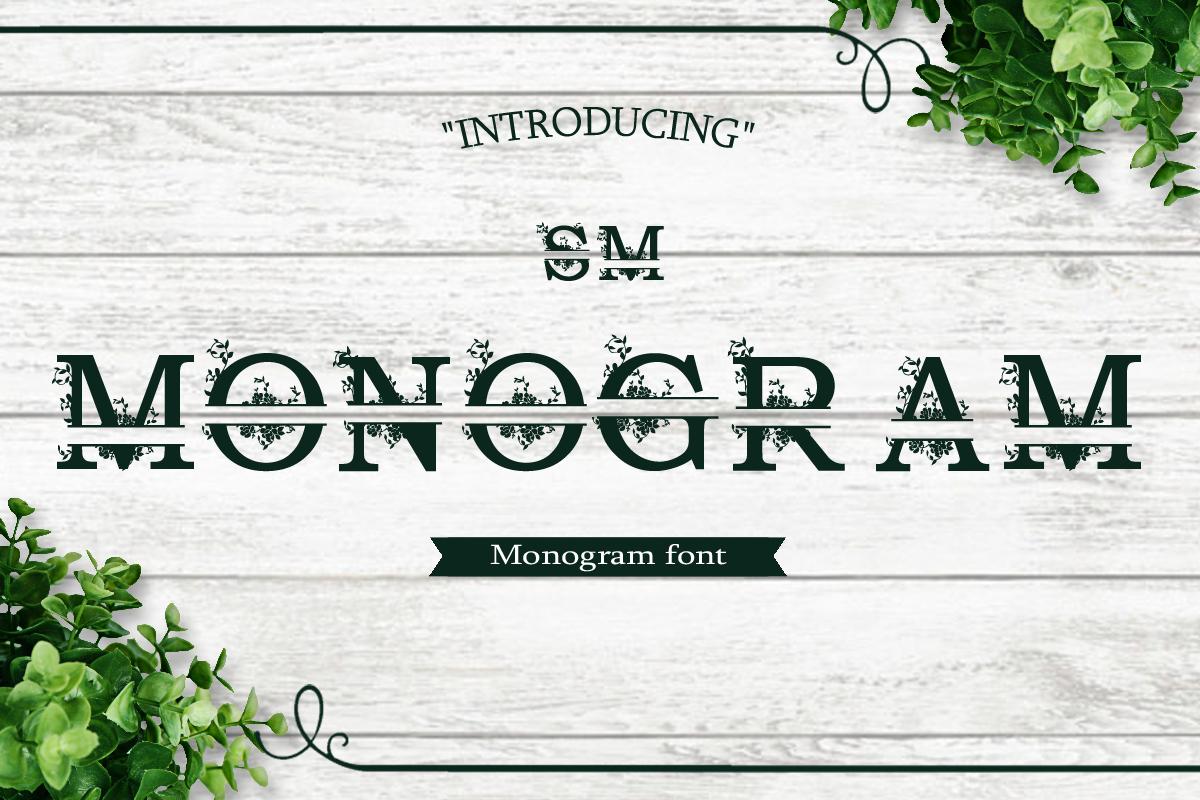 SM Monogram Font