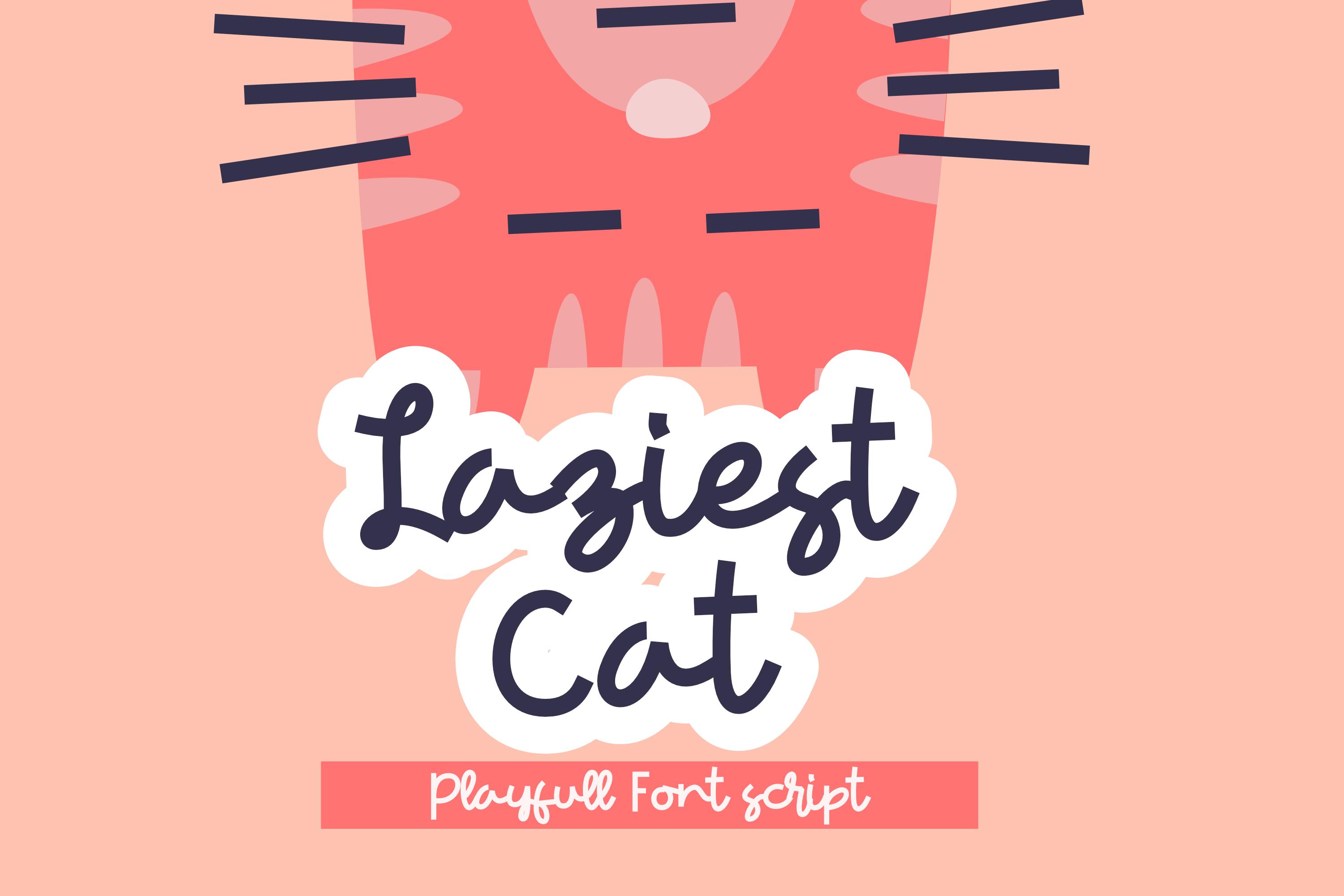 Laziest Cat Font