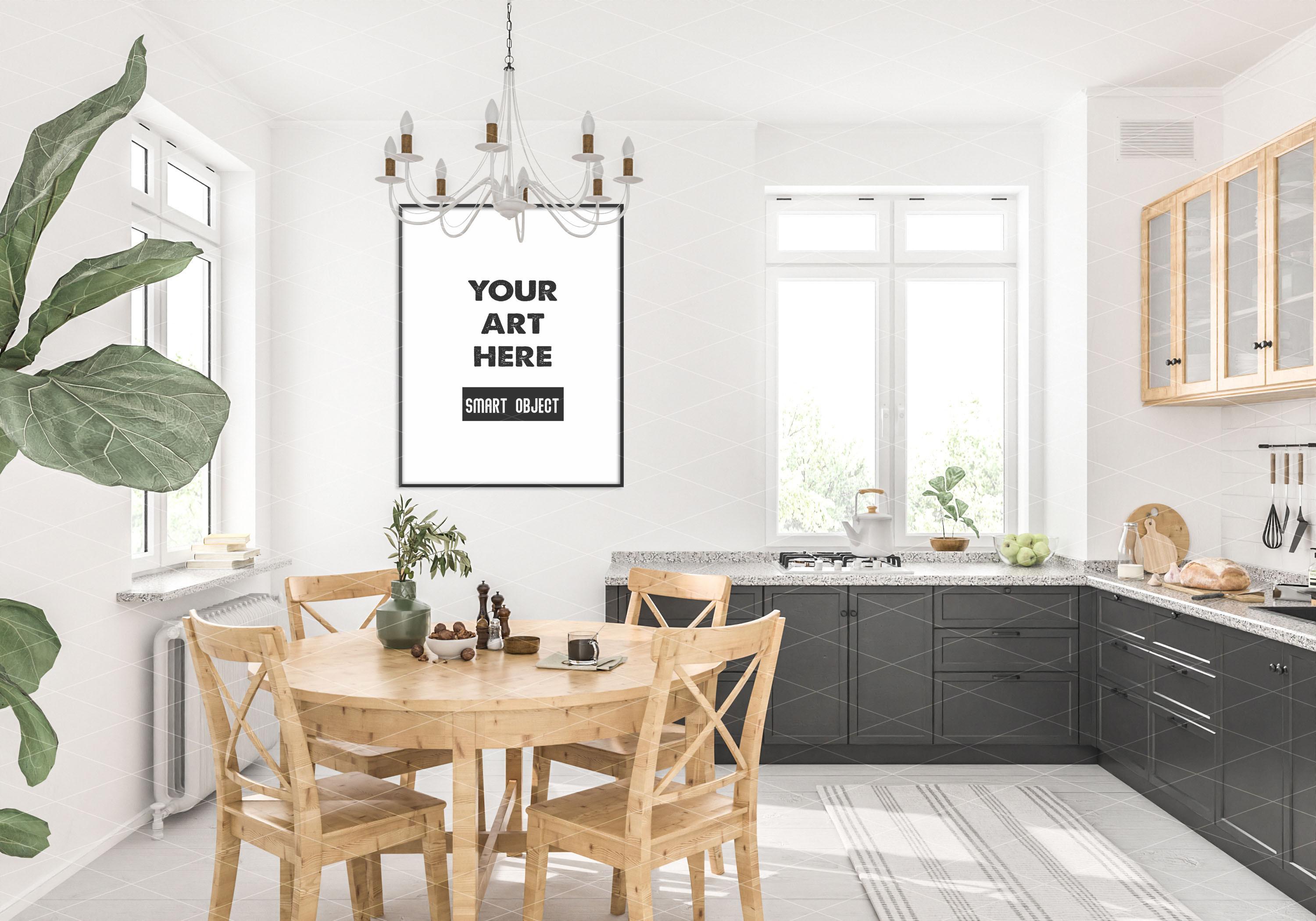 Frame Mockup Interior Mockup Kitchen