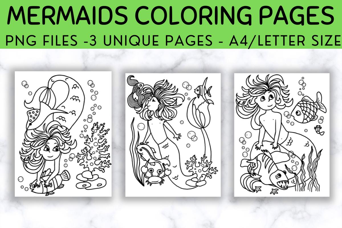 Mermaids Coloring Pages