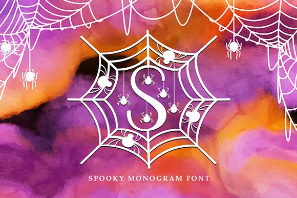 Spooky Monogram Font