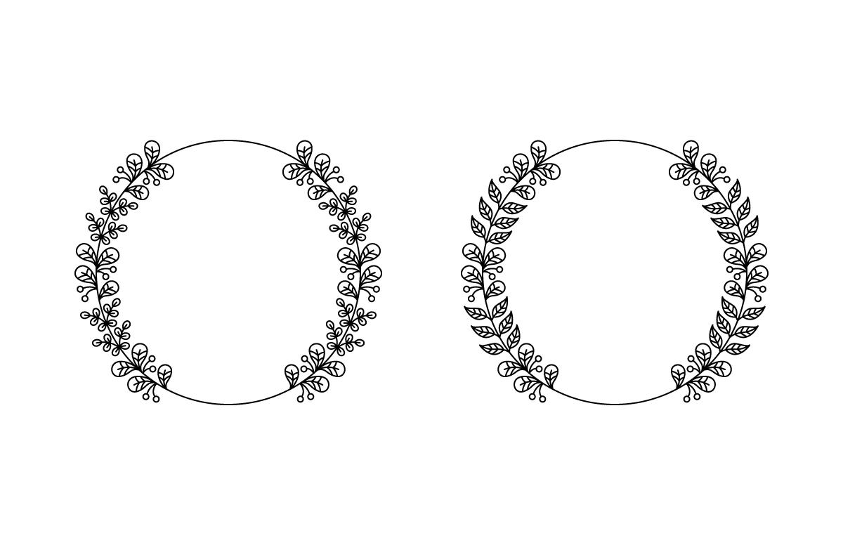 Circle Flower Frame