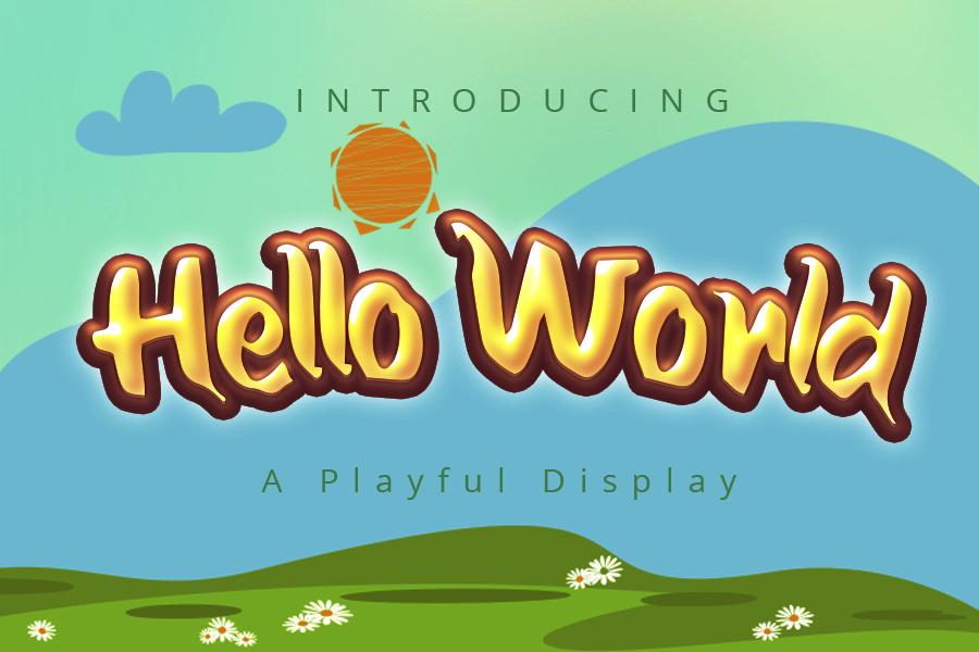 Hello World Font