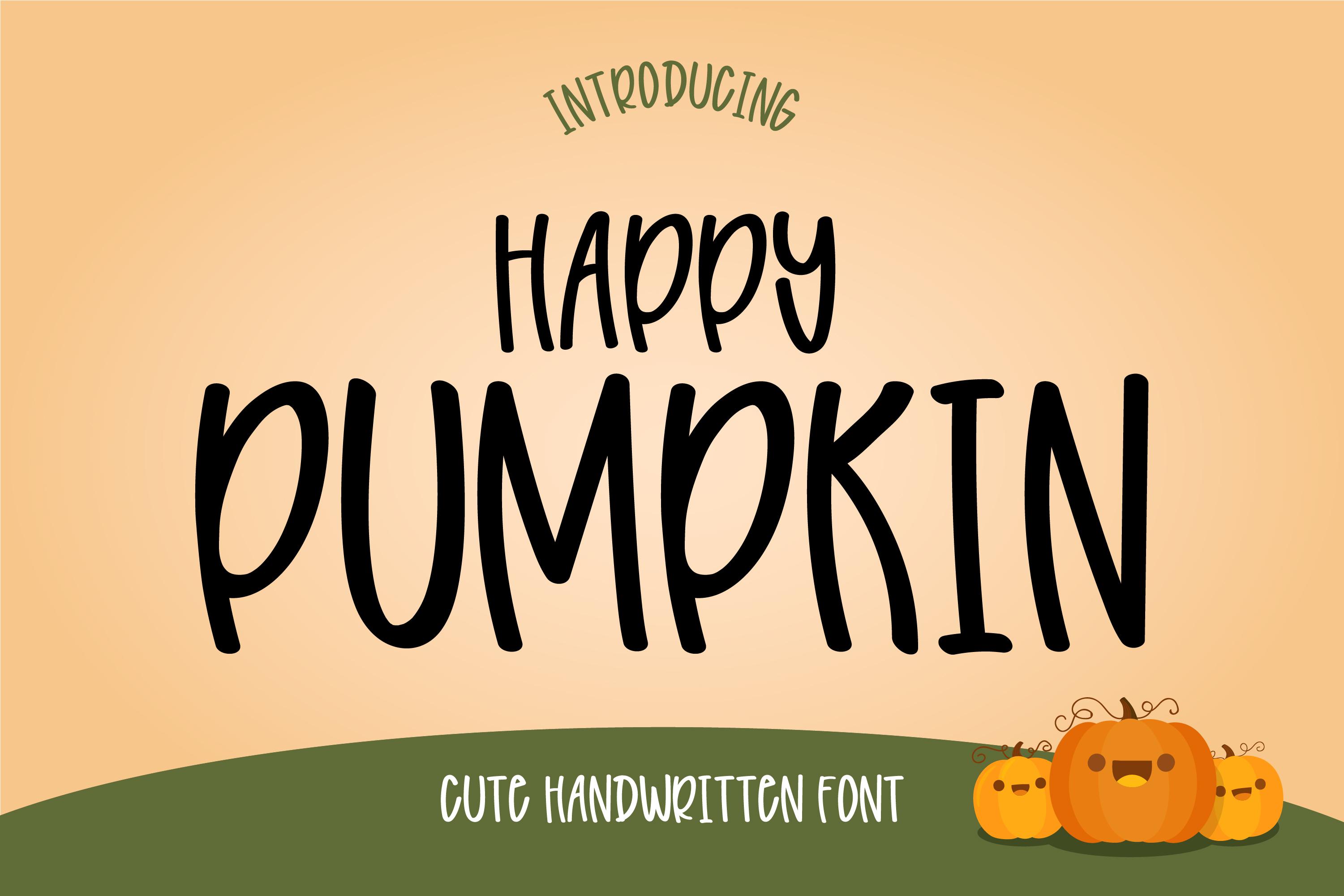 Happy Pumpkin Font
