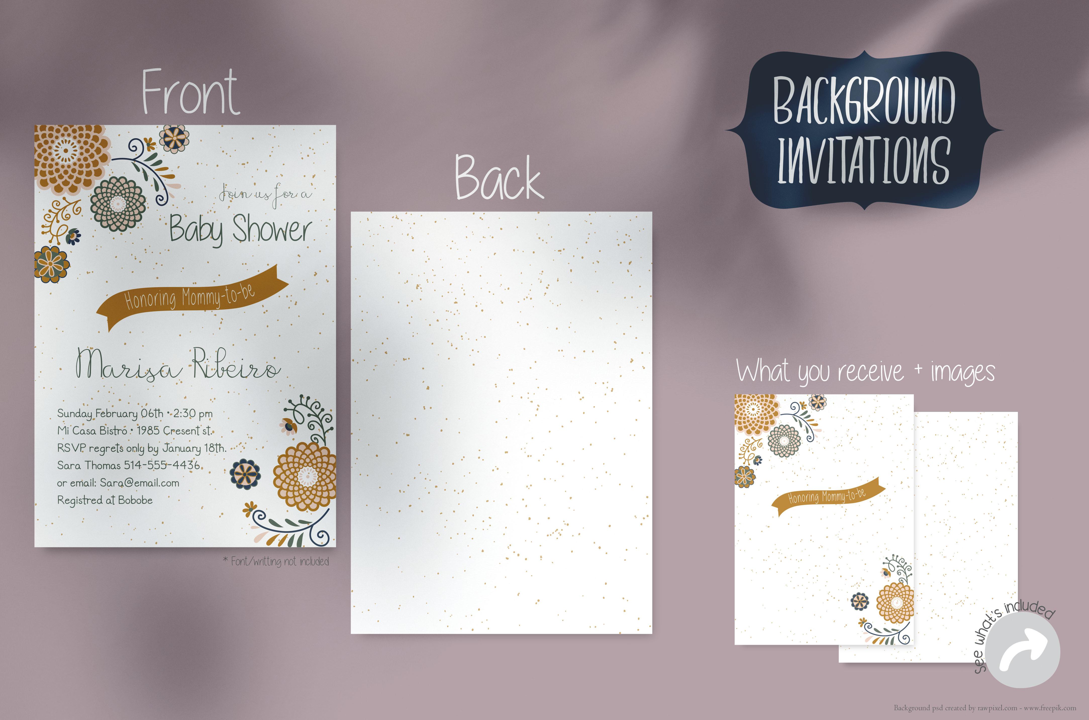 Vintage Flowers | Invitation Template
