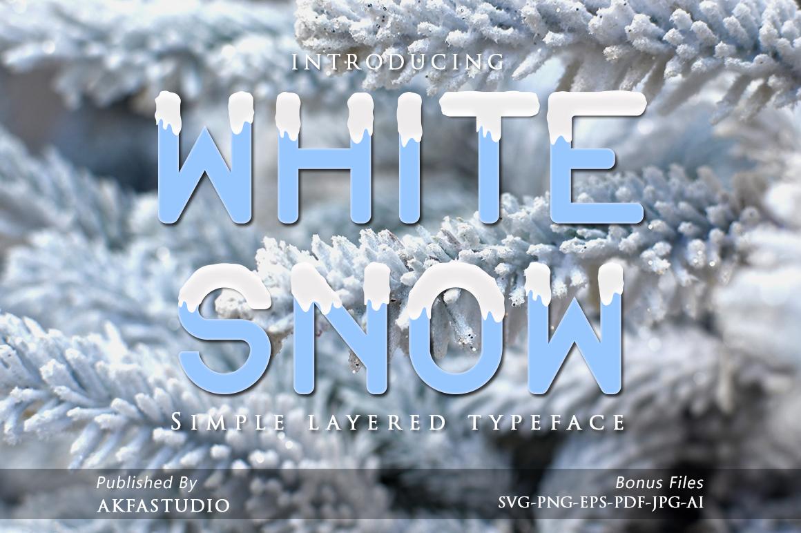 White Snow Font