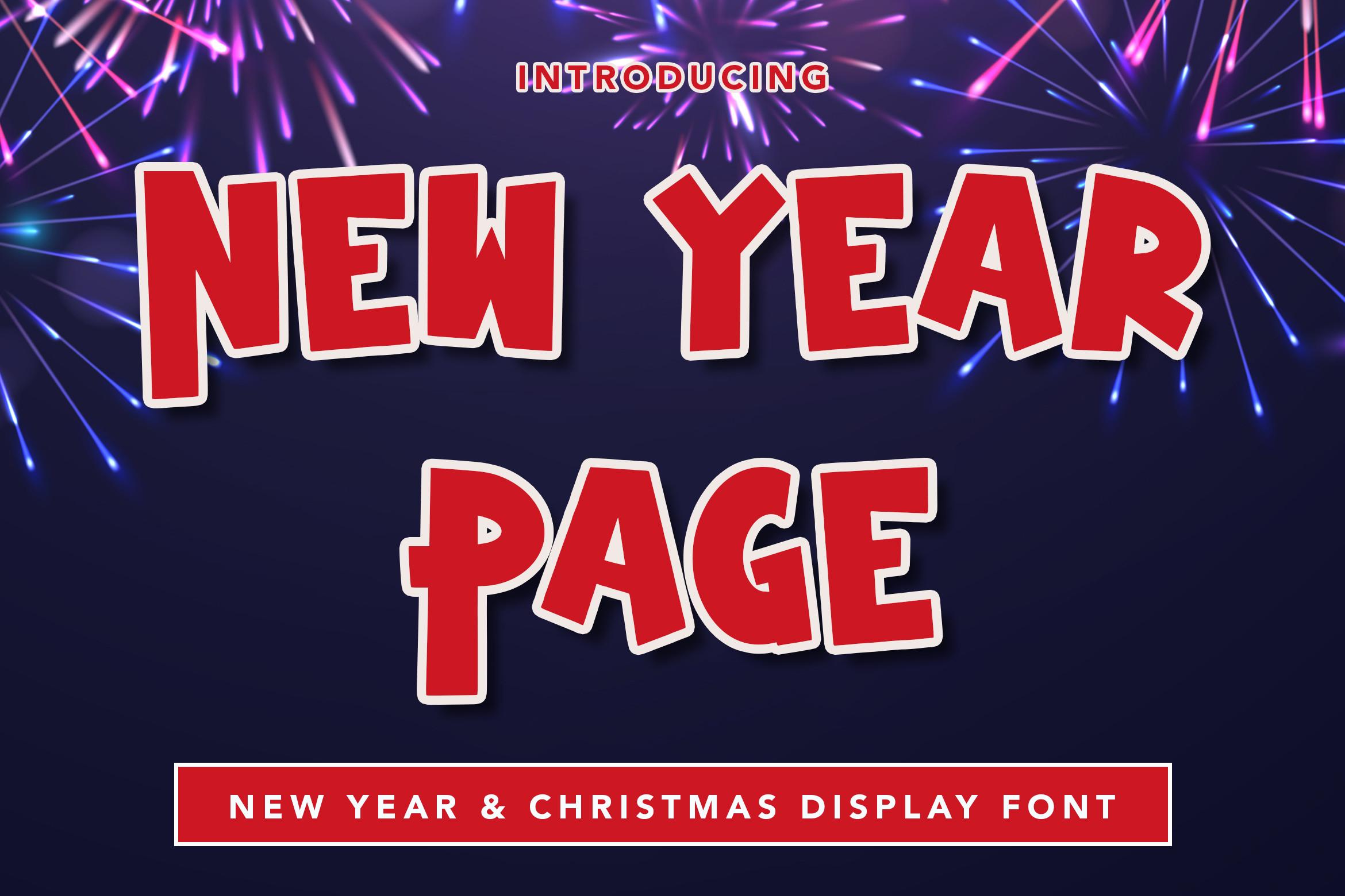 New Year Page Font