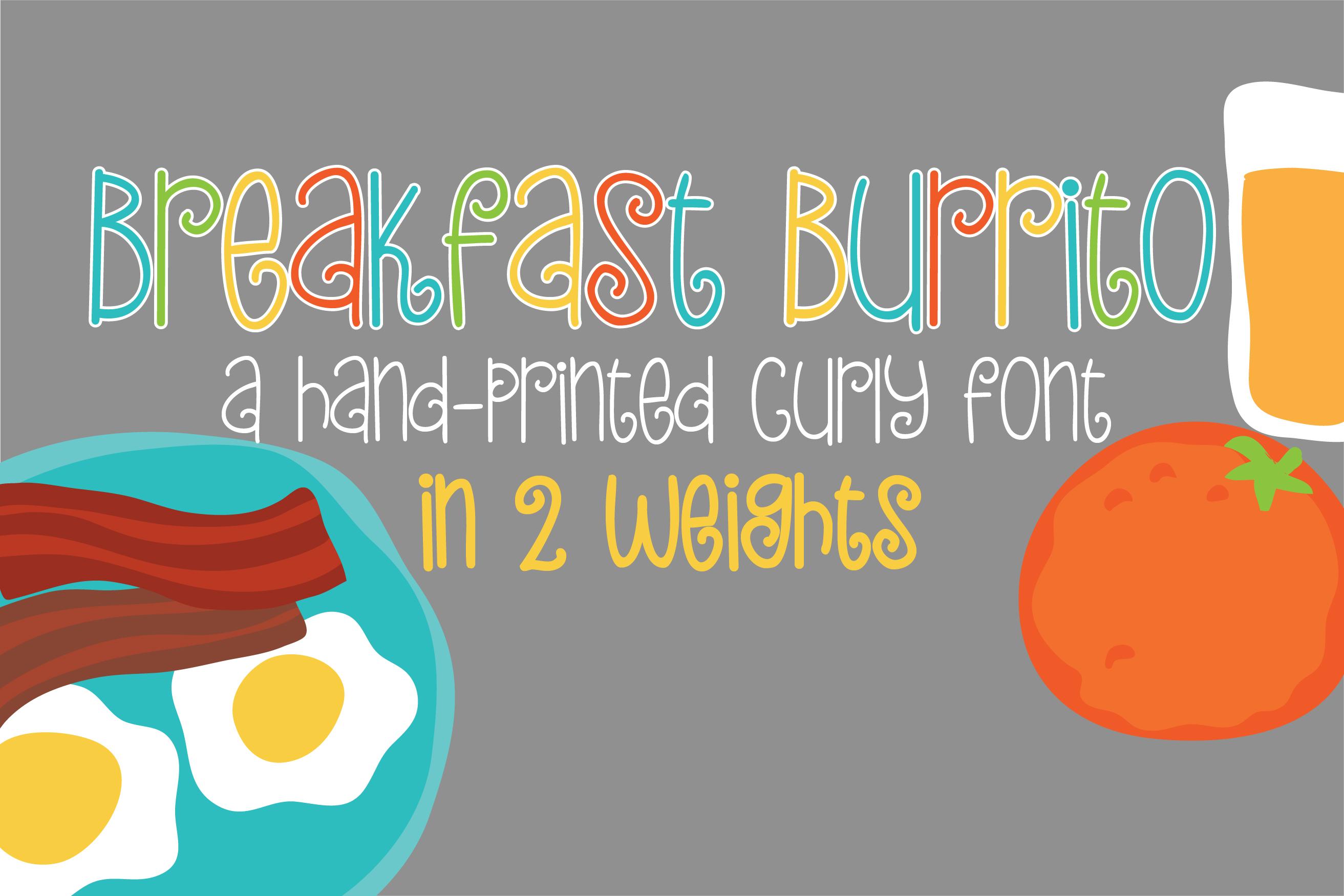 PN Breakfast Burrito Font
