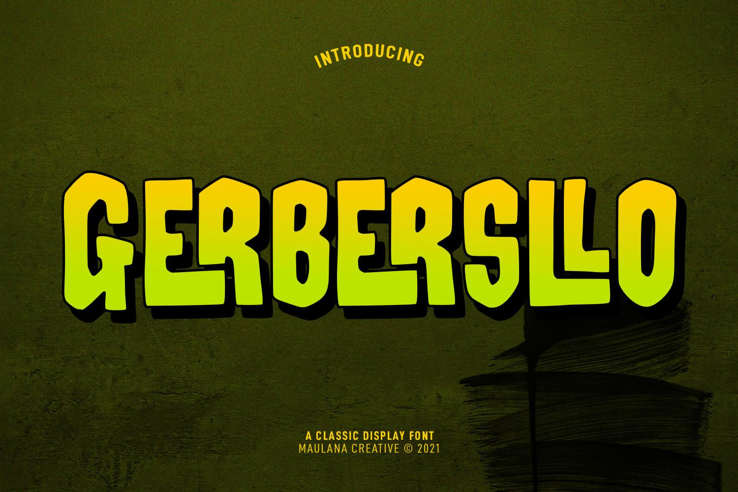 Gerbersllo Font