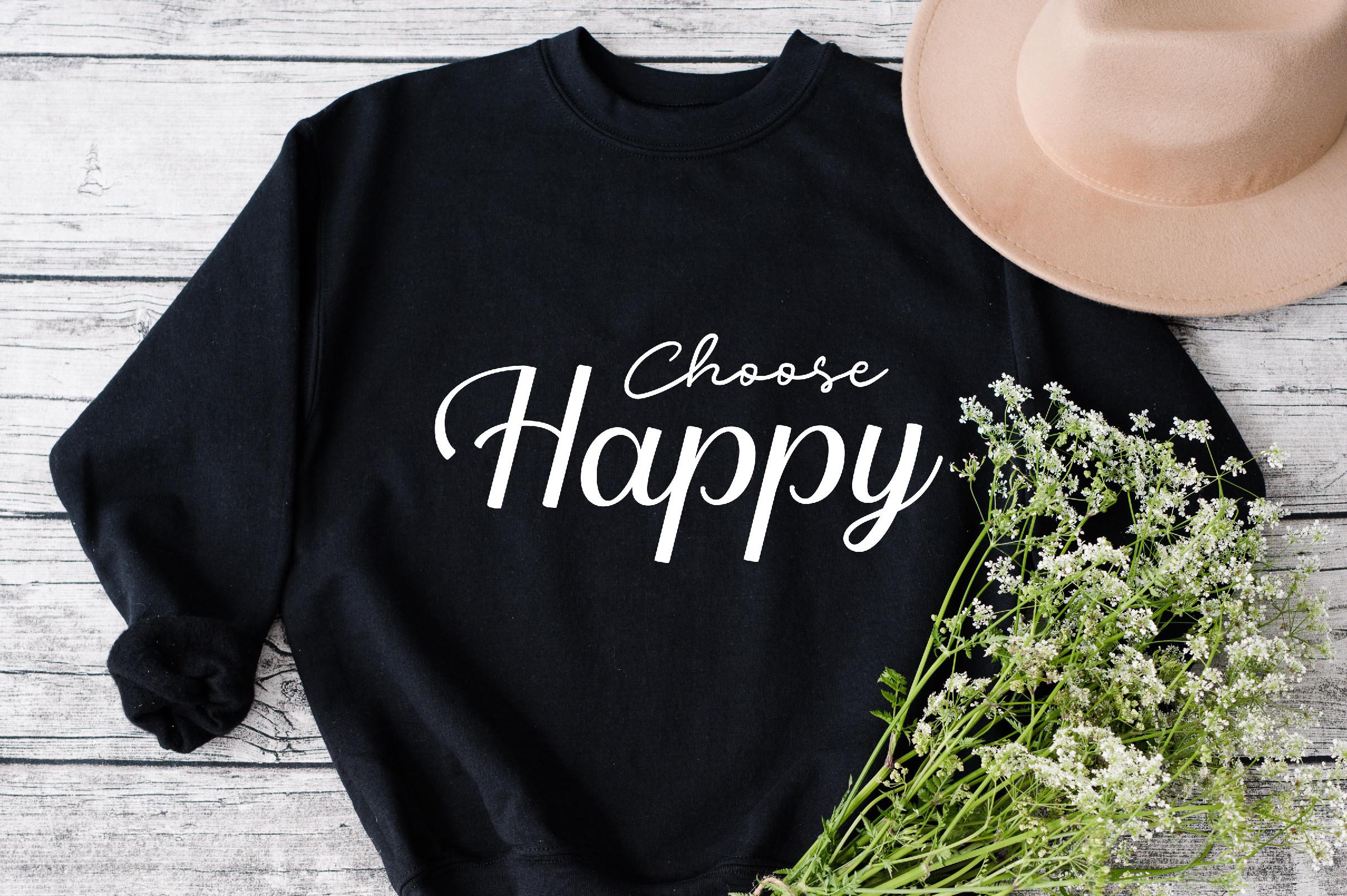 Choose Happy SVG, Inspirational SVG