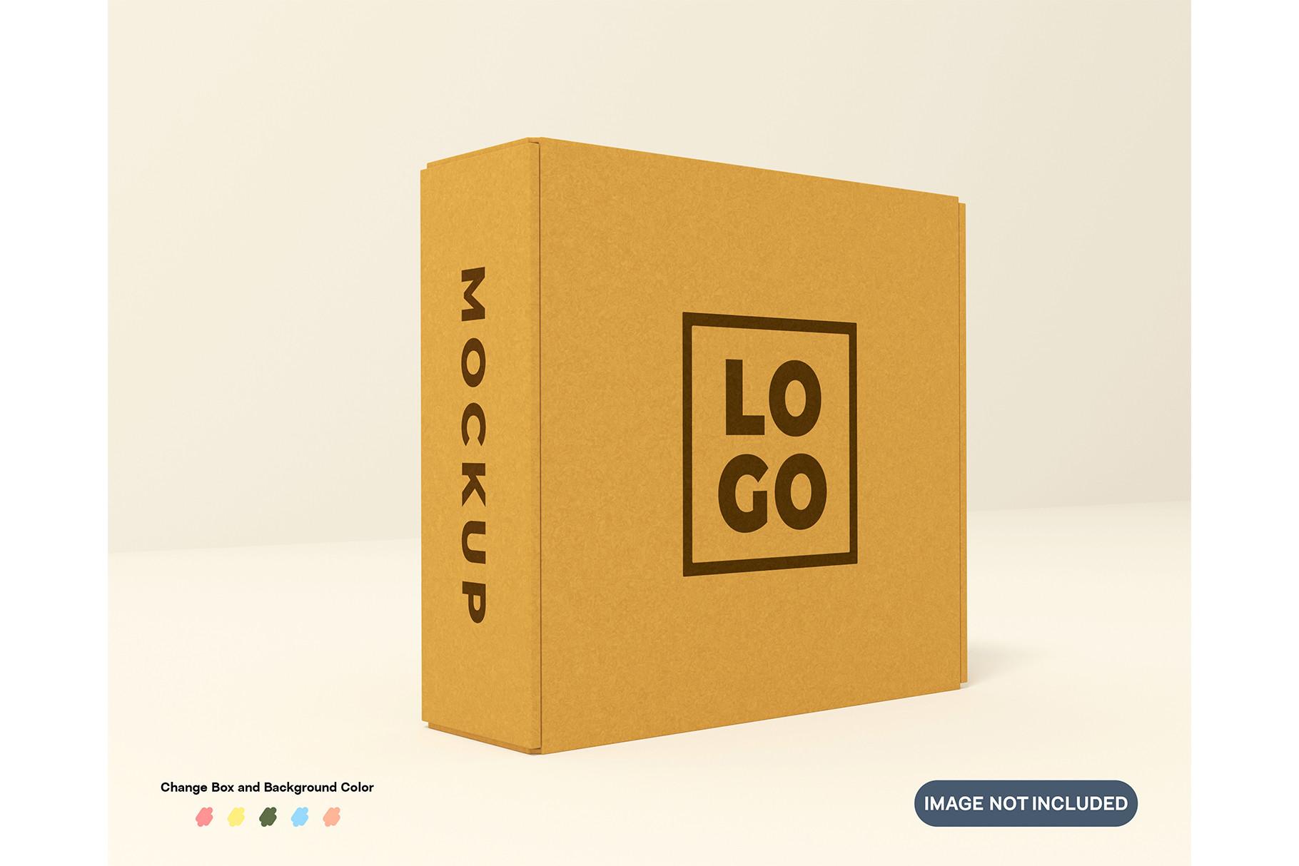 Brown Cardboard Packaging Mockup