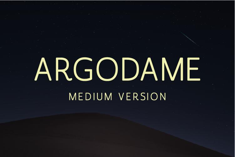 Argodame Medium Font