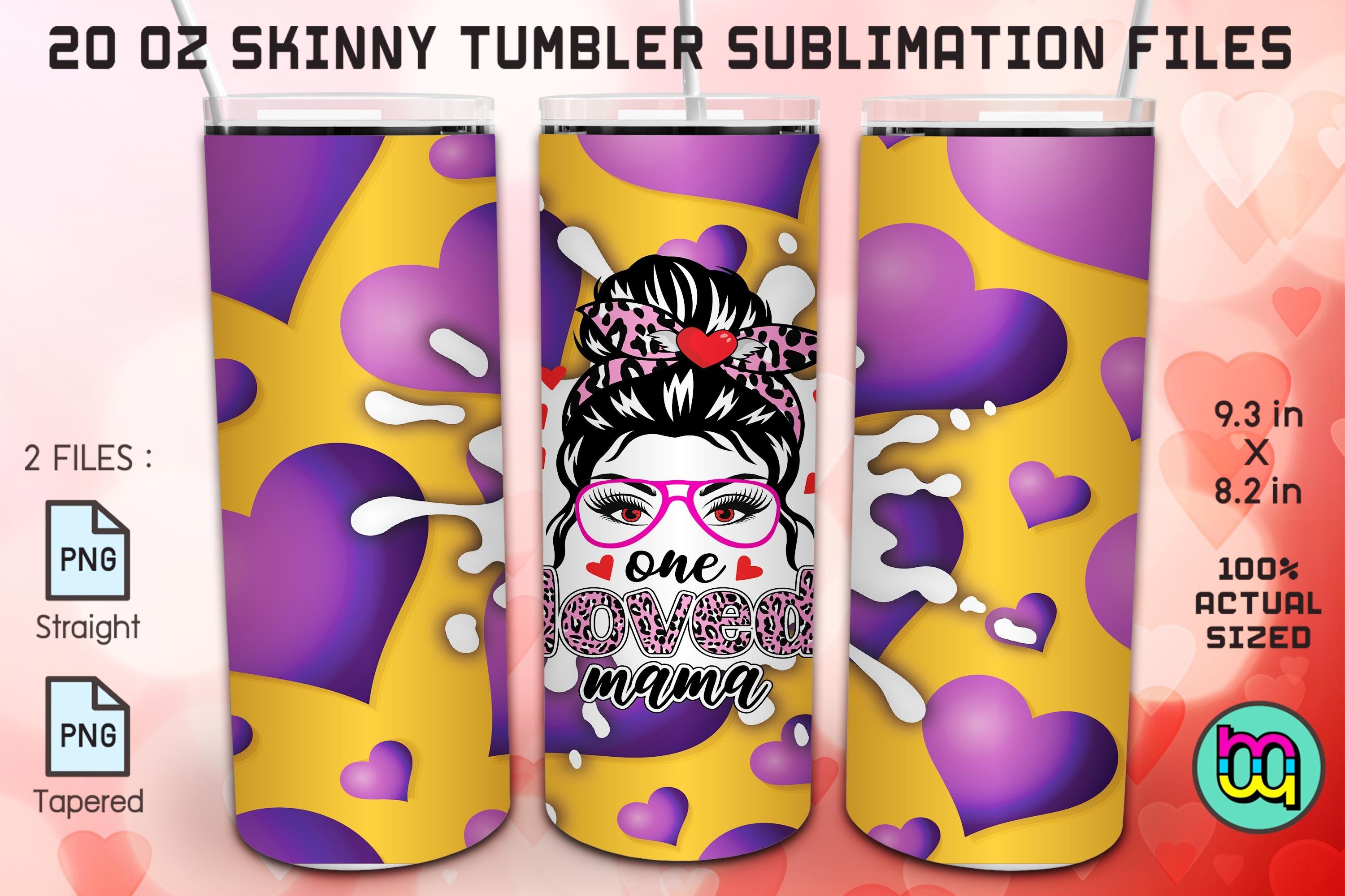 One Love Mom Life Messy Bun Mama Tumbler