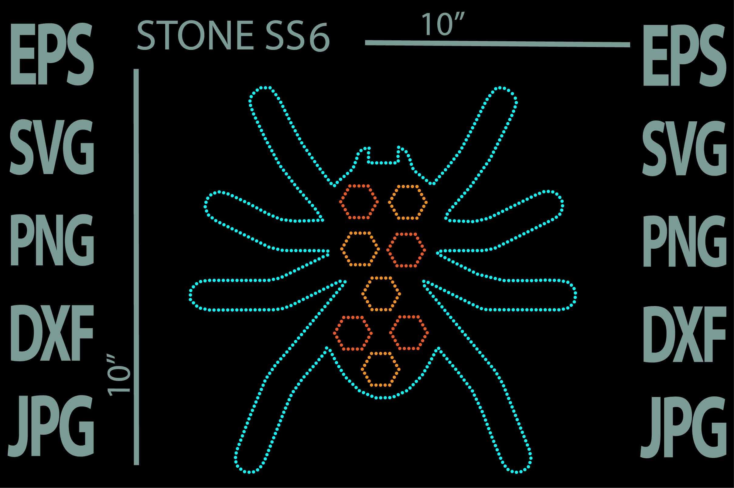 Spider Web Rhinestone Template.